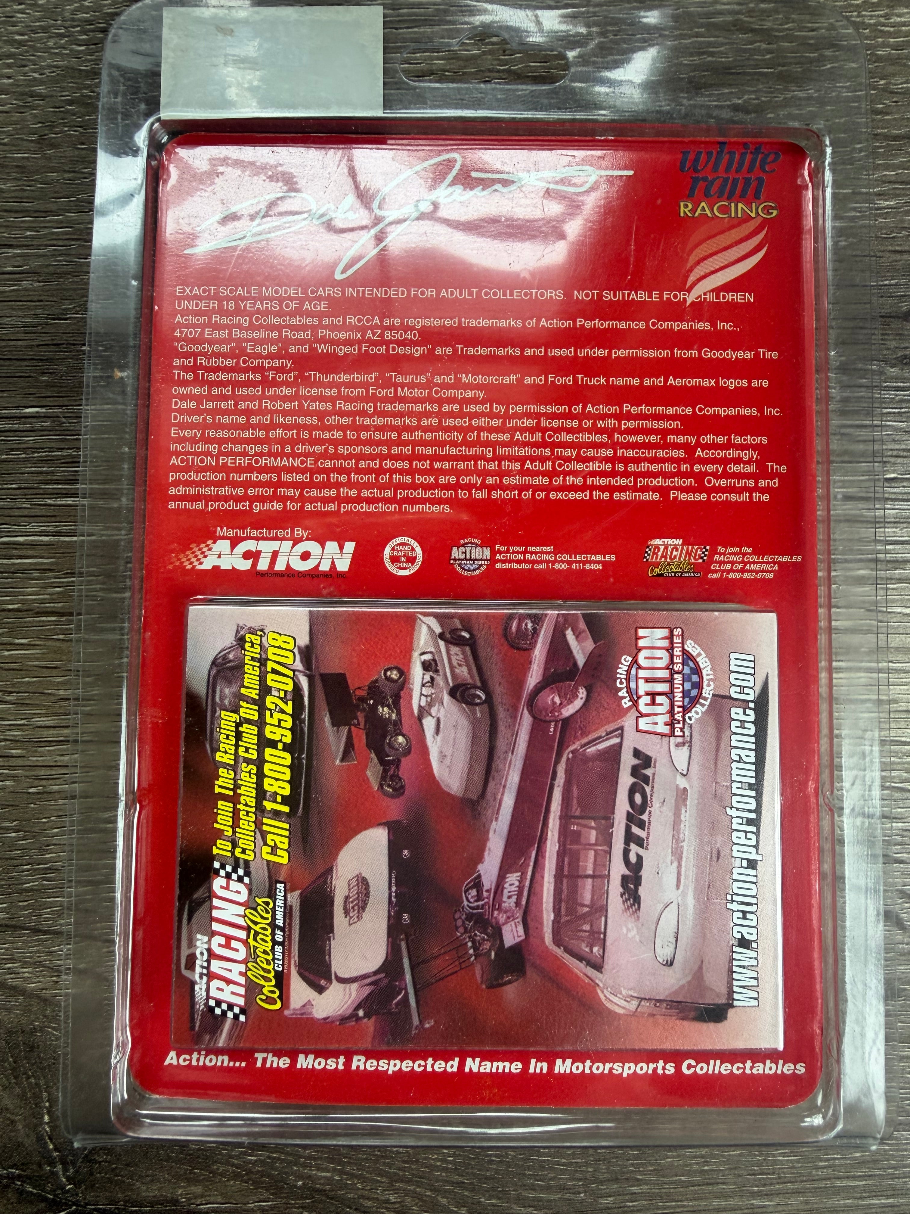 Dale Jarrett #32 White Rain 1998 Ford Taurus NASCAR Action 1:64 Die-Cast — Limited Edition 1 of 10,080