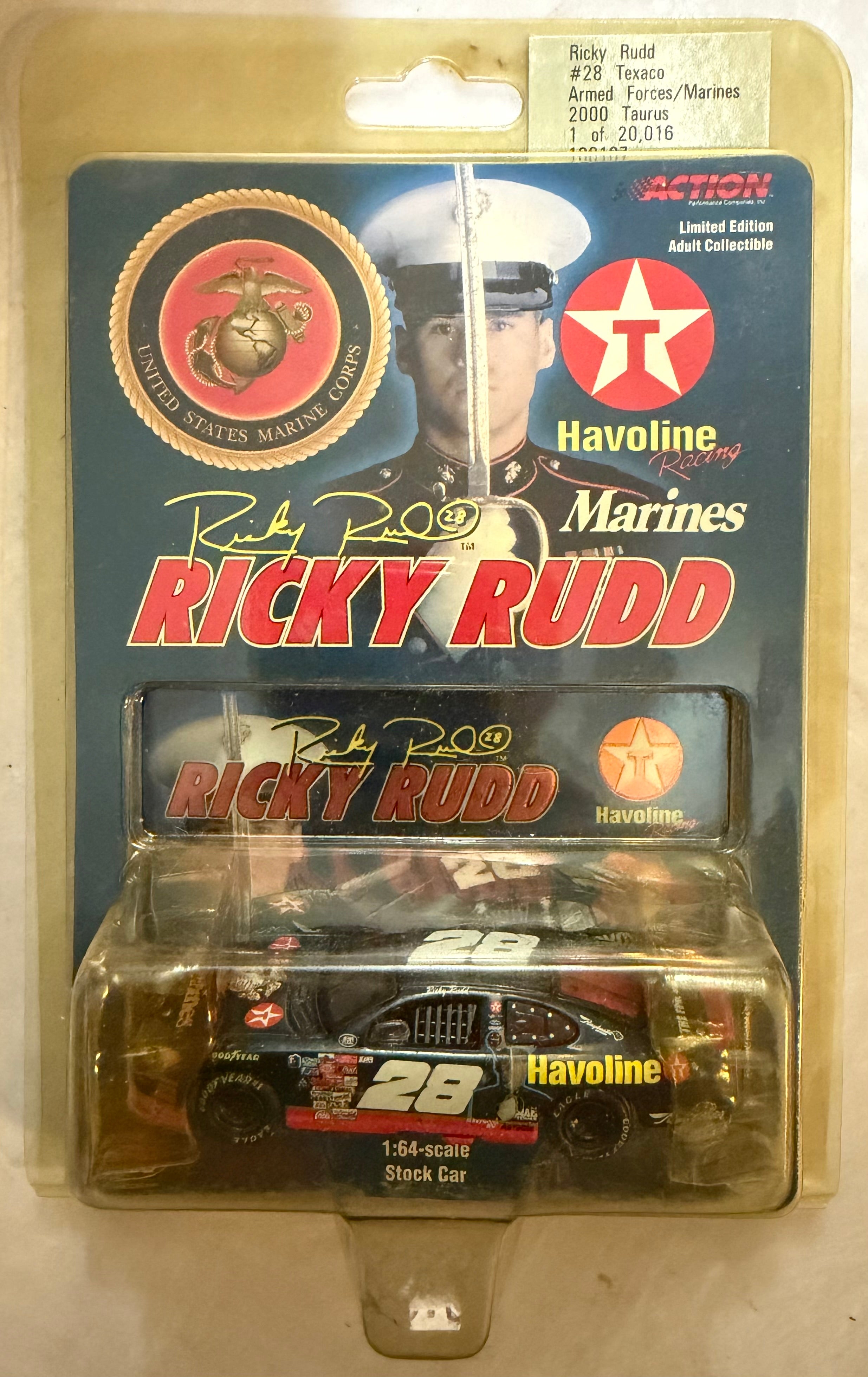 Action 2000 Ricky Rudd #28 Havoline Marines 1:64 Die-Cast Stock Car Limited Edition
