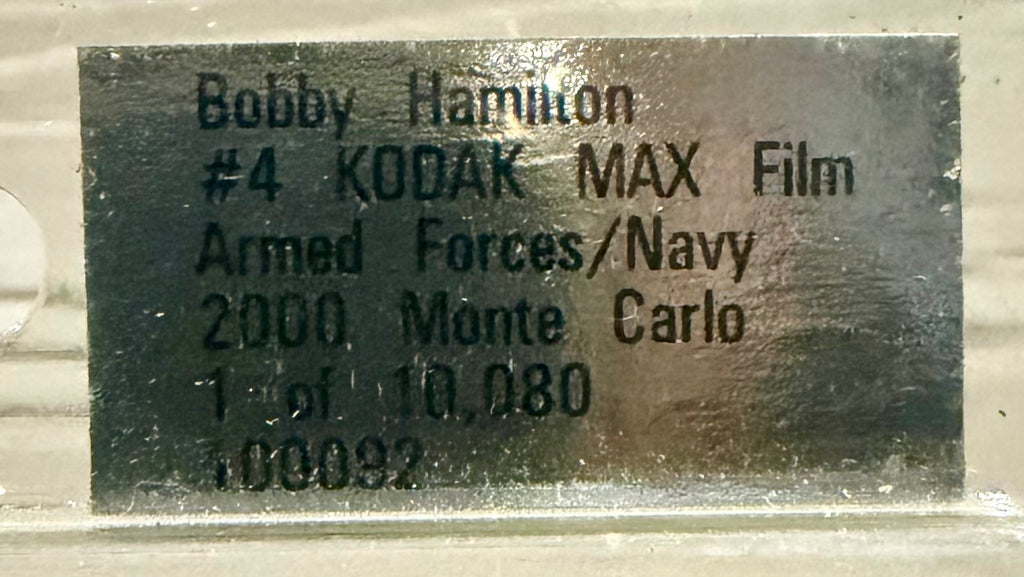 2000 Action Bobby Hamilton #4 Kodak MAX Film Armed Forces/Navy Monte Carlo 1:64 Die-Cast