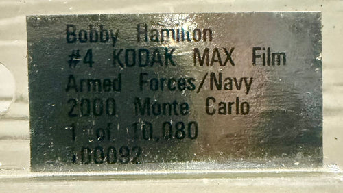 2000 Action Bobby Hamilton #4 Kodak MAX Film Armed Forces/Navy Monte Carlo 1:64 Die-Cast