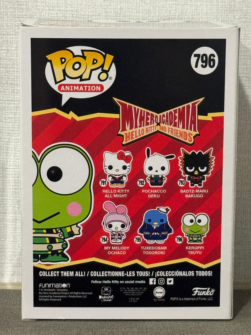My Hero Academia x Hello Kitty and Friends Keroppi Tsuyu #796