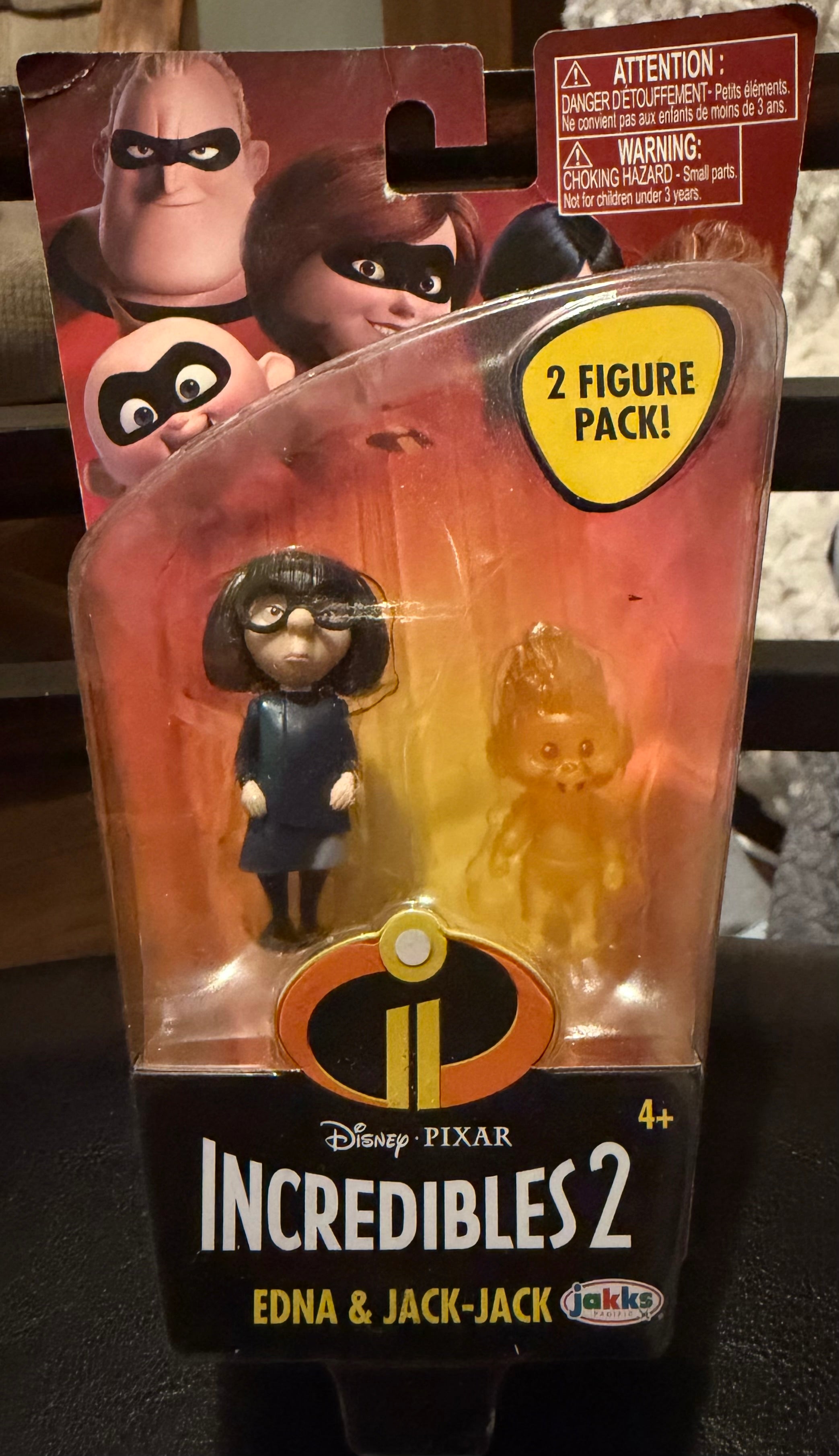 Disney Pixar Incredibles 2 Edna & Jack-Jack 2 Figure Pack JAKKS Pacific