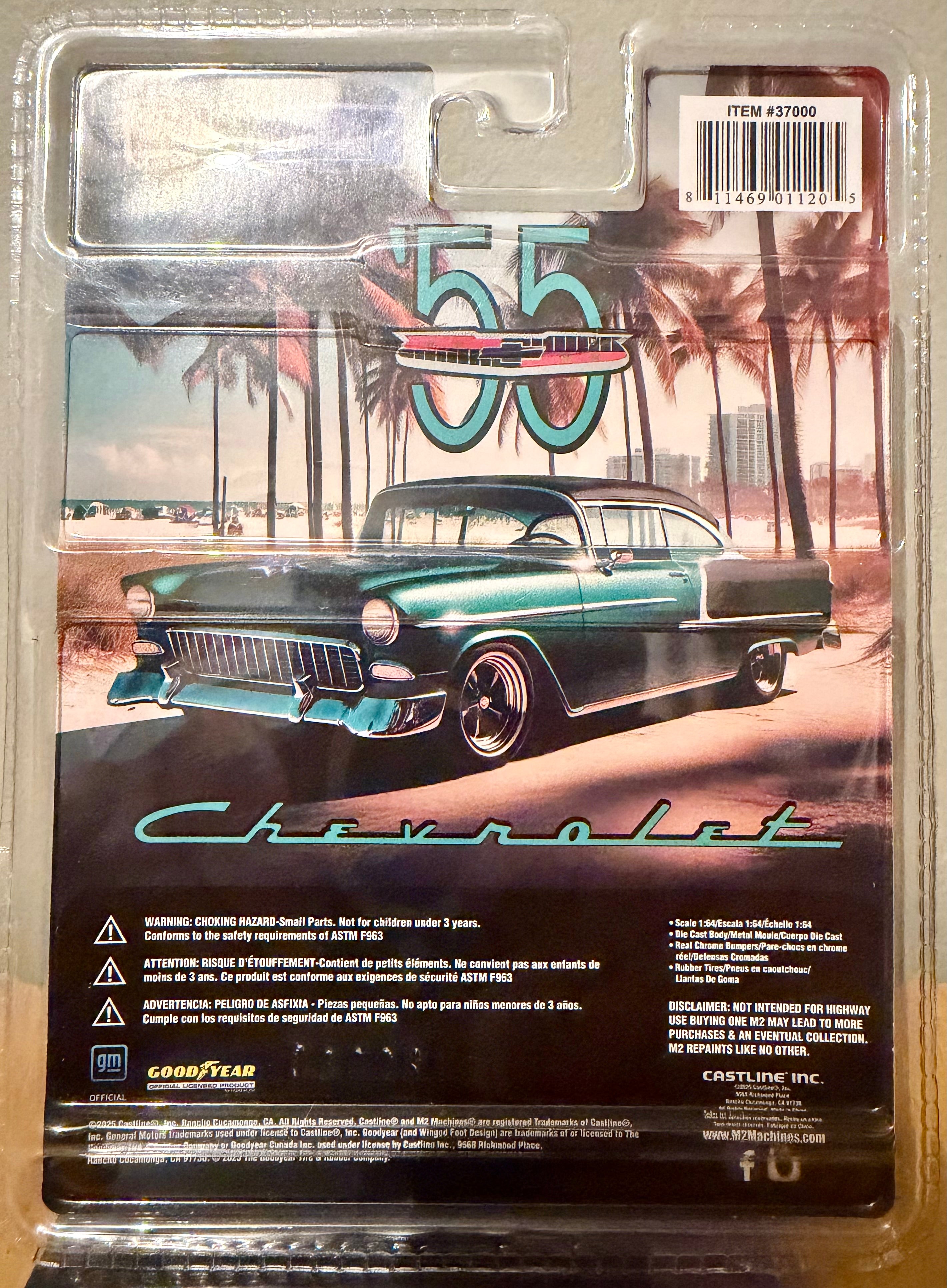 M2 Machines 1955 Chevrolet Bel Air Hardtop Custom Model Kit R80 25-12