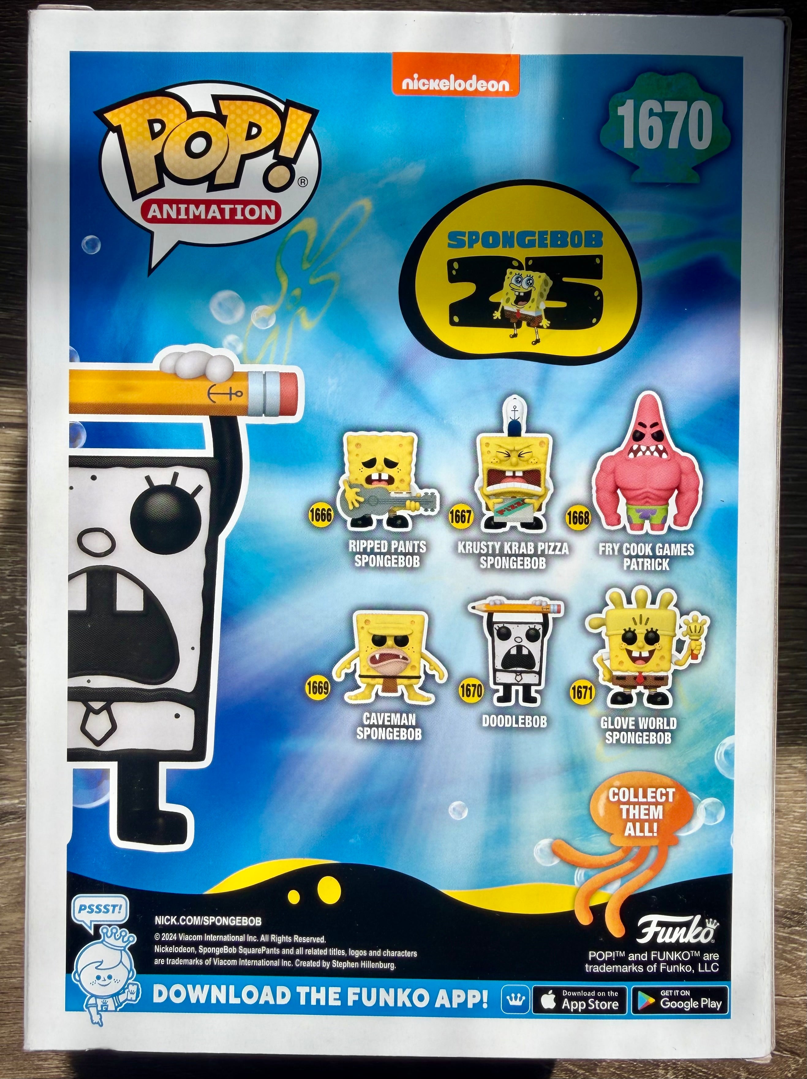 Funko POP! Animation: SpongeBob SquarePants 25th Anniversary - DoodleBob #1670