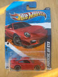 Hot Wheels Porsche 911 GT2 on a 2011 Nightburnerz card