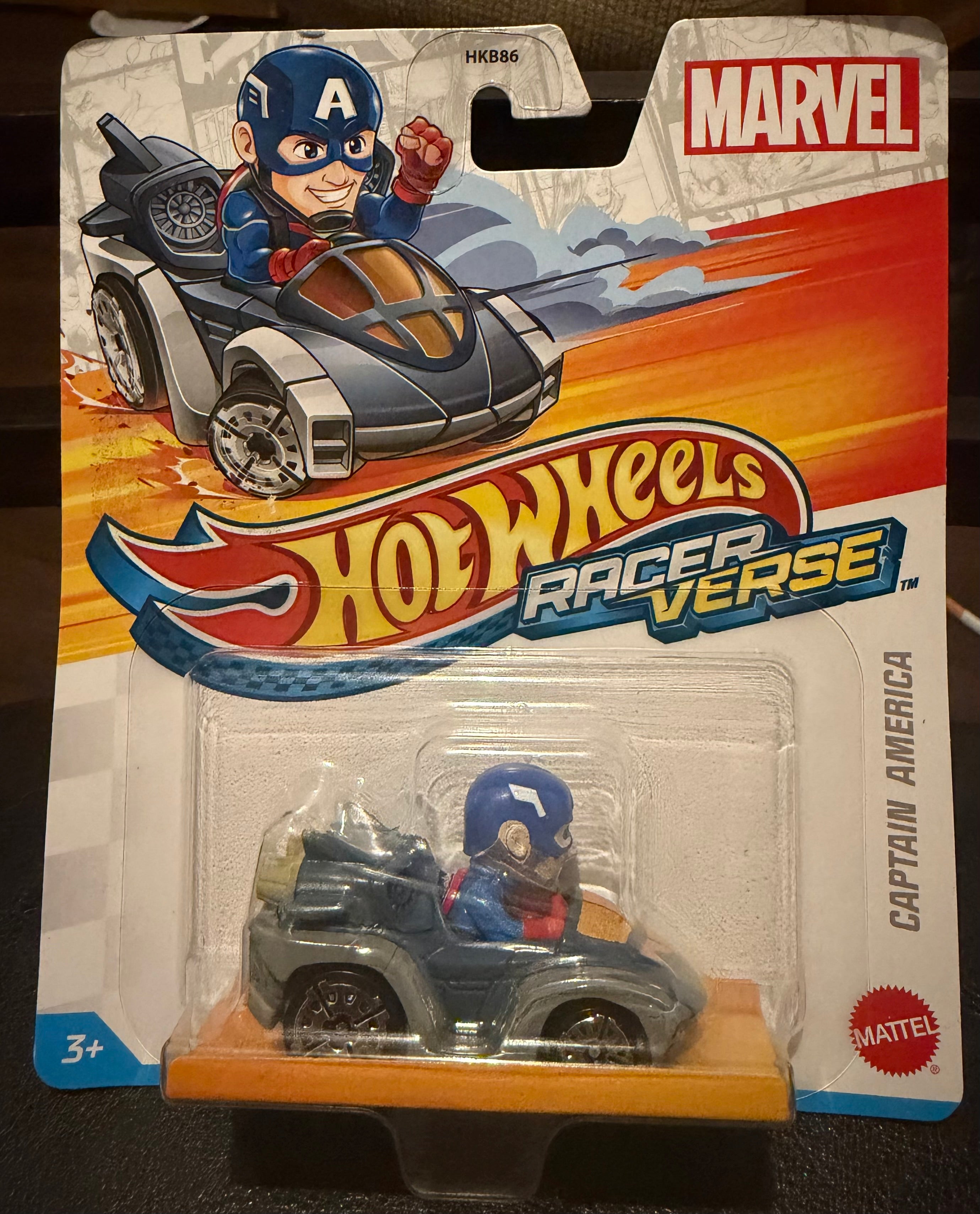Hot Wheels RacerVerse Marvel Captain America Die-Cast Vehicle