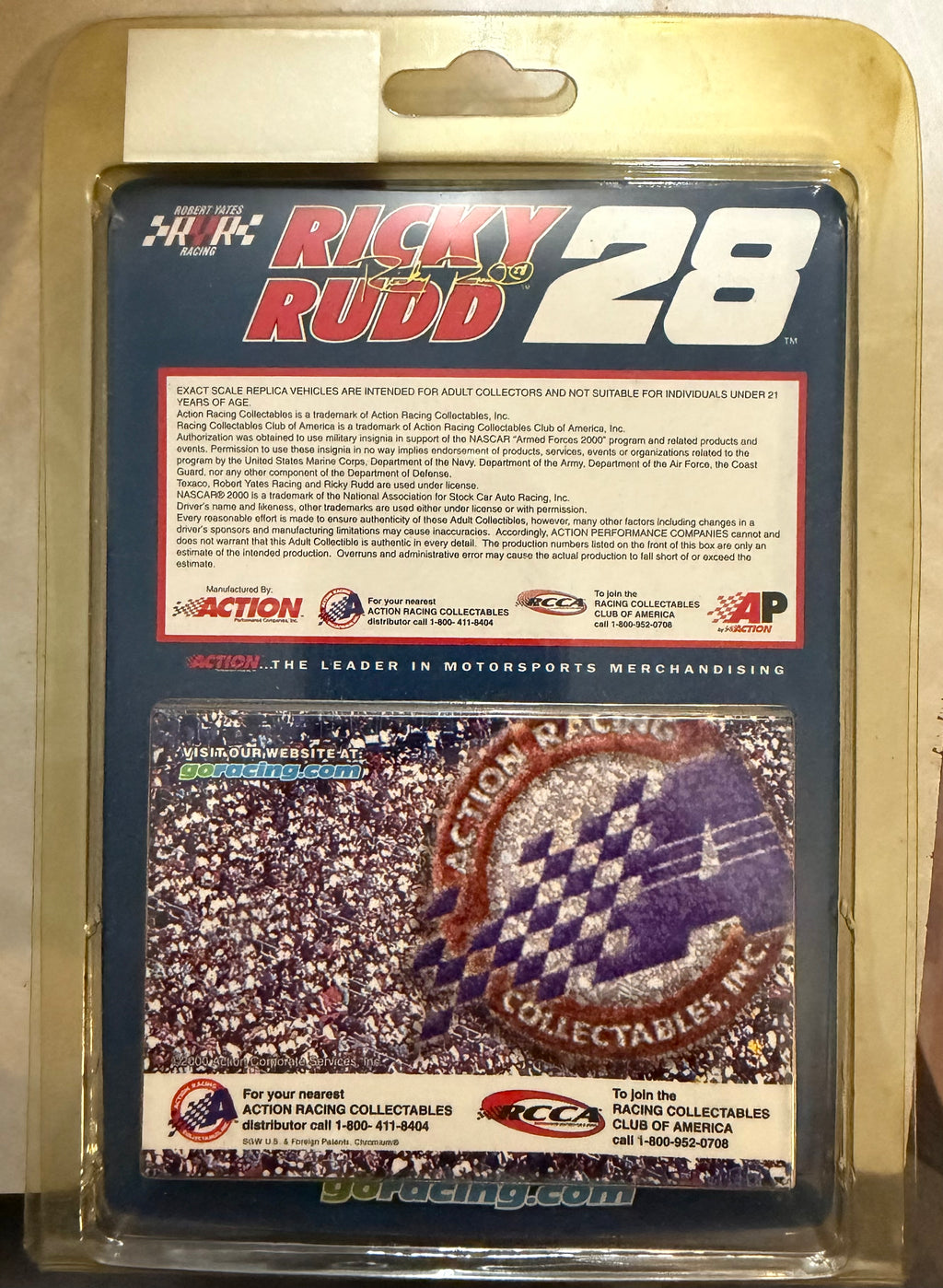 Action 2000 Ricky Rudd #28 Havoline Marines 1:64 Die-Cast Stock Car Limited Edition