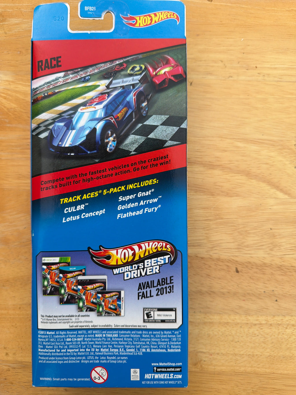 2013 Hot Wheels “Track Aces” 5-Pack, item BFB26