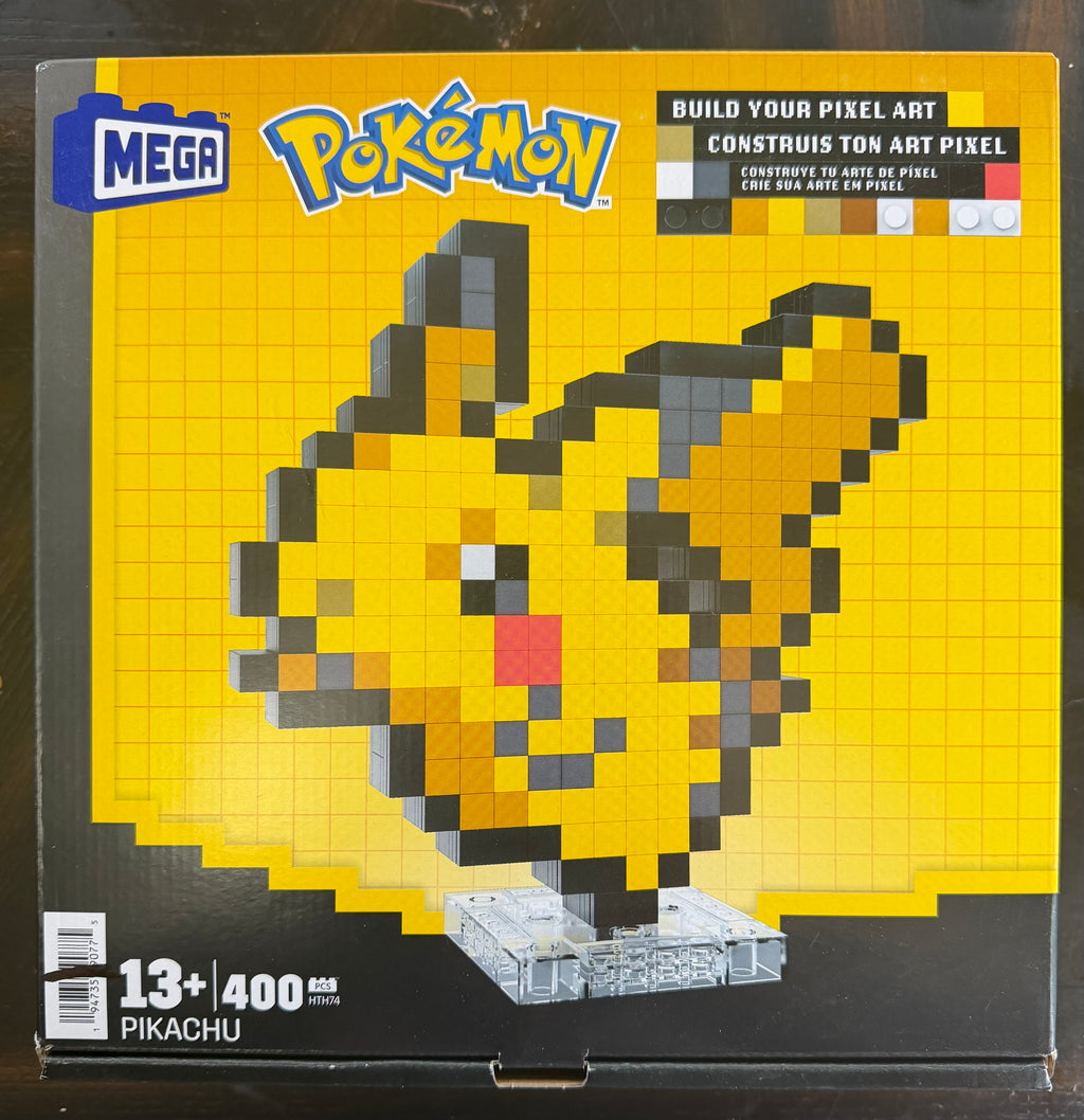 MEGA Pokémon Pikachu Pixel Art Building Set HTH74 — 400 Pieces