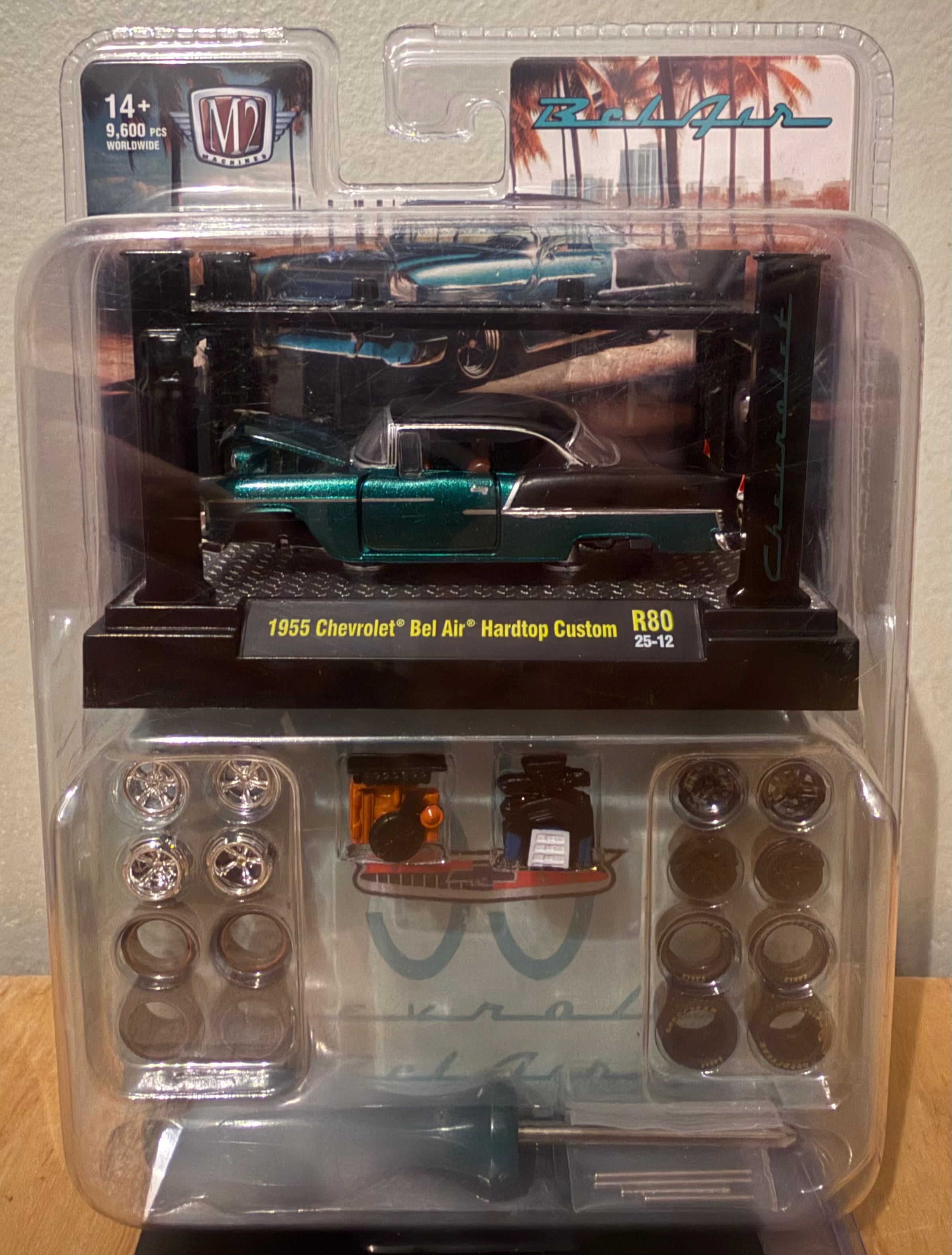 M2 Machines 1955 Chevrolet Bel Air Hardtop Custom Model Kit R80 25-12