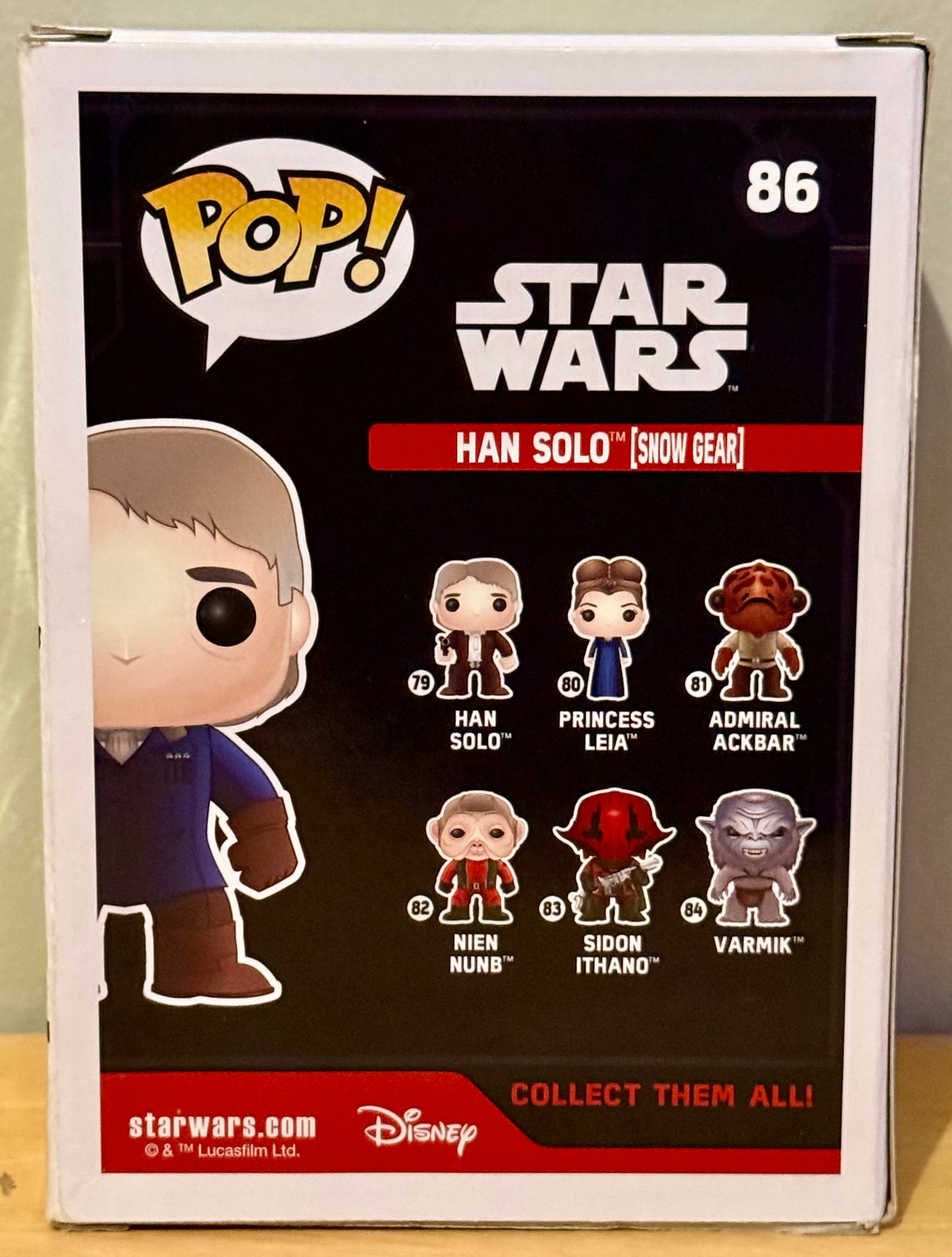 Funko Pop! Star Wars Han Solo Snow Gear #86 Loot Crate Exclusive Vinyl Bobble-Head