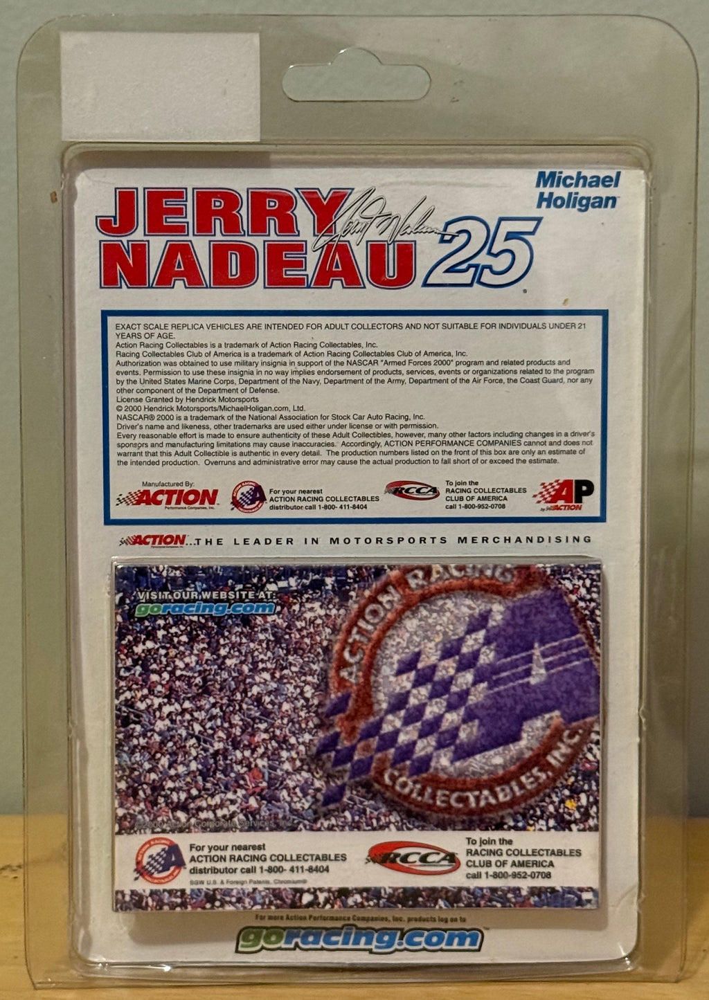 Action Jerry Nadeau #25 Michael Holigan Armed Forces/Coast Guard 2000 Monte Carlo 1:64 NASCAR Die-Cast