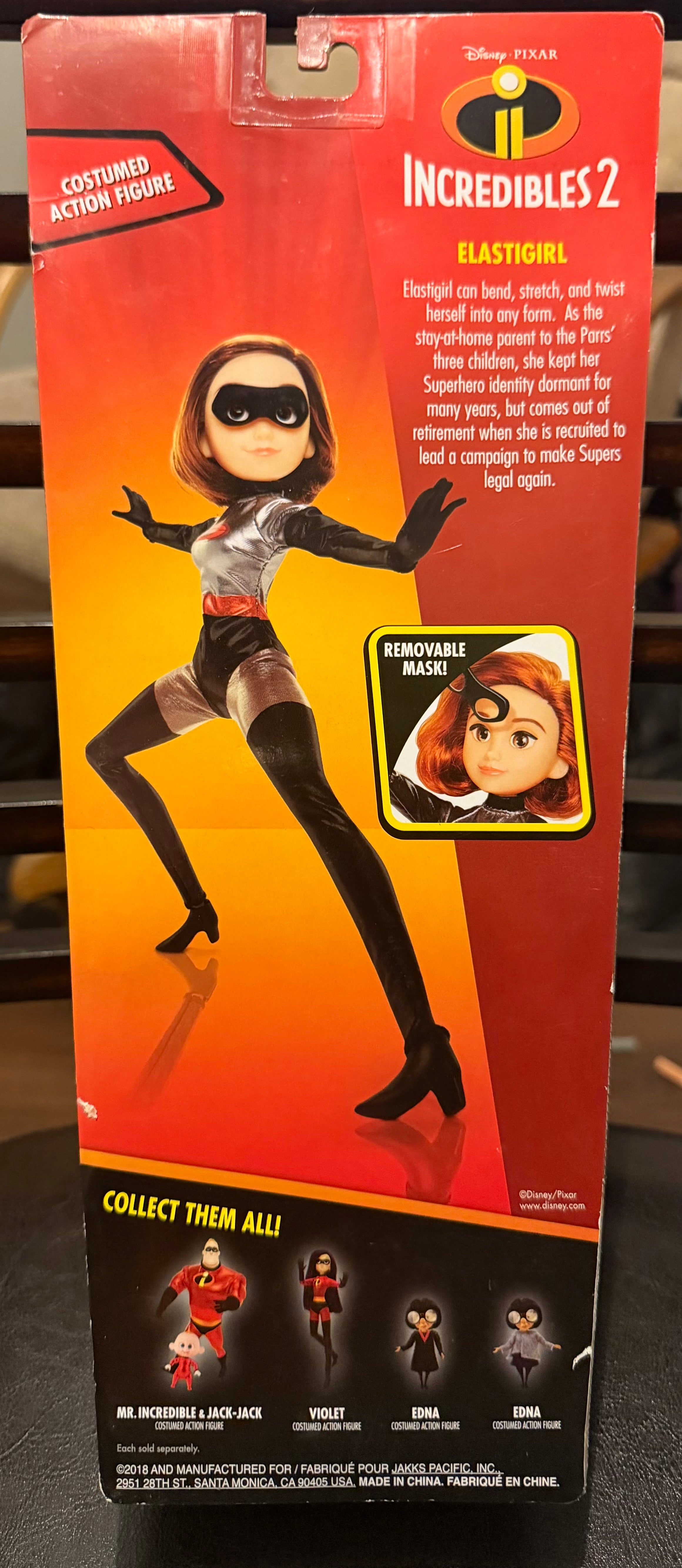 Disney Pixar Incredibles 2 Elastigirl Poseable Doll Figure by Jakks Pacific