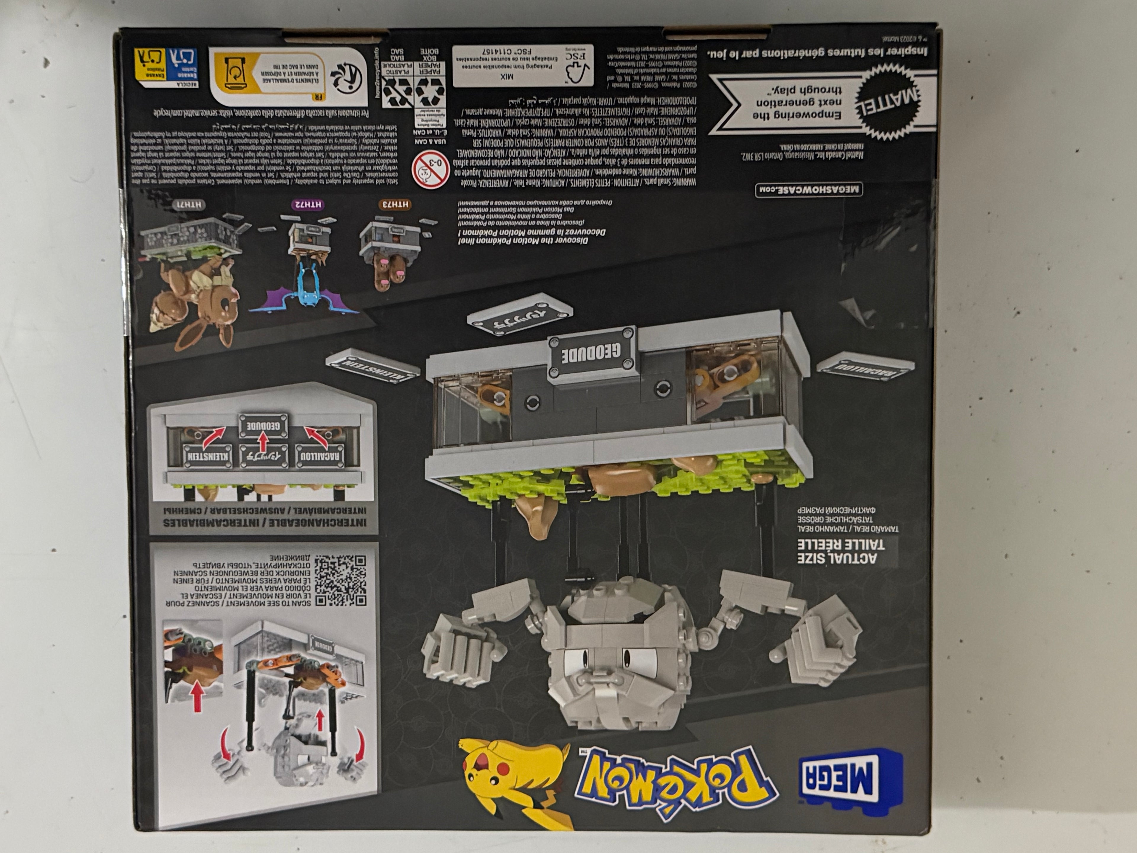 MEGA Pokémon Mini Motion Geodude, set HWR79
