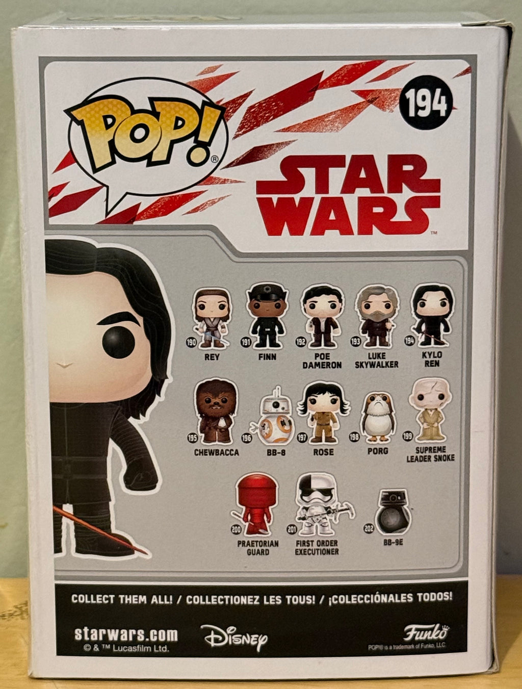 Funko Pop! Star Wars Kylo Ren #194 Vinyl Bobble-Head