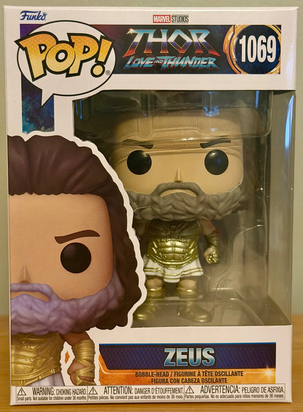 Funko Pop! Marvel Thor: Love and Thunder Zeus #1069 *New out of case*