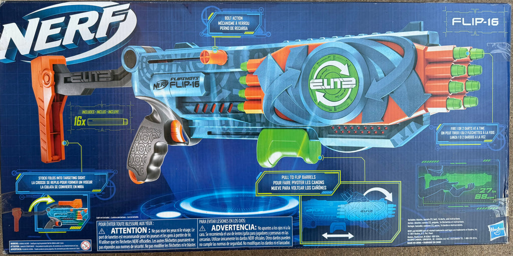 Nerf Elite 2.0 Flipshots Flip-16 Blaster with 16 Darts