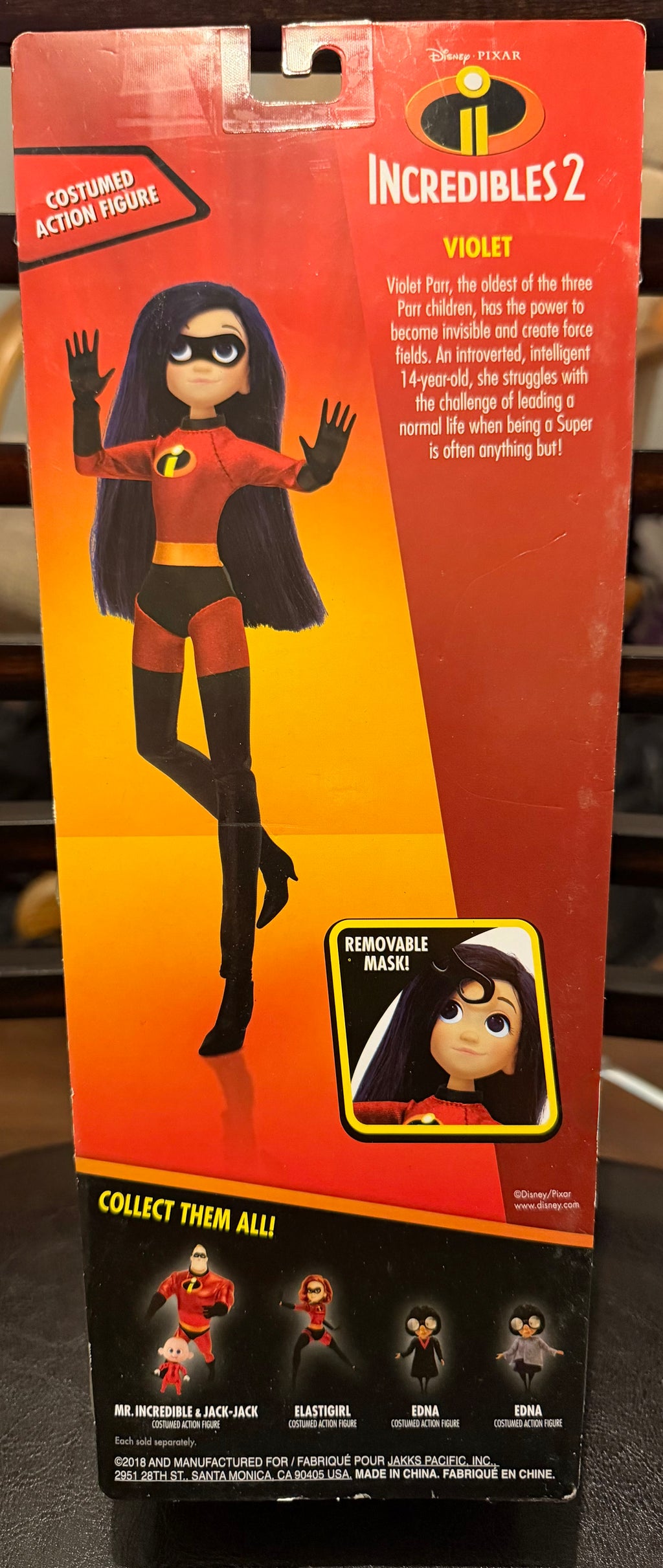 Disney Pixar Incredibles 2 Violet Poseable Doll Figure by Jakks Pacific