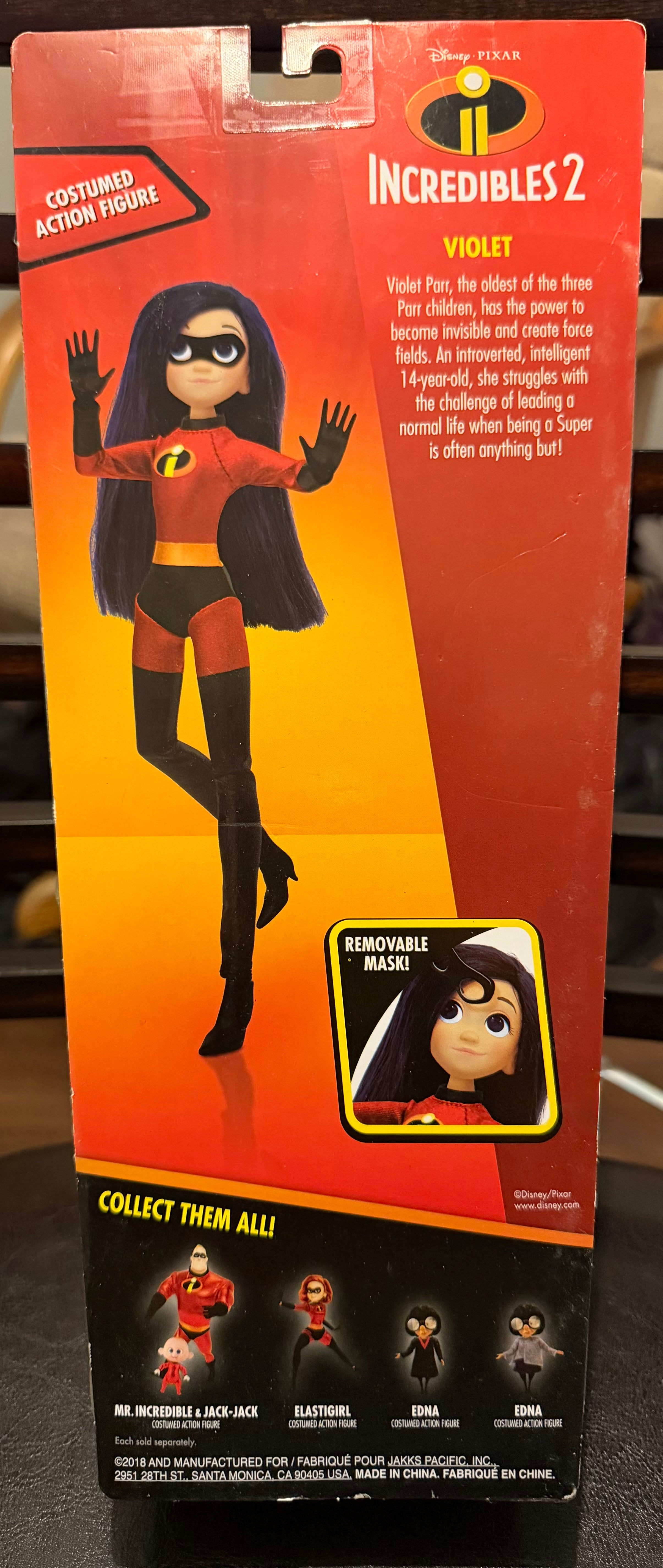 Disney Pixar Incredibles 2 Violet Poseable Doll Figure by Jakks Pacific
