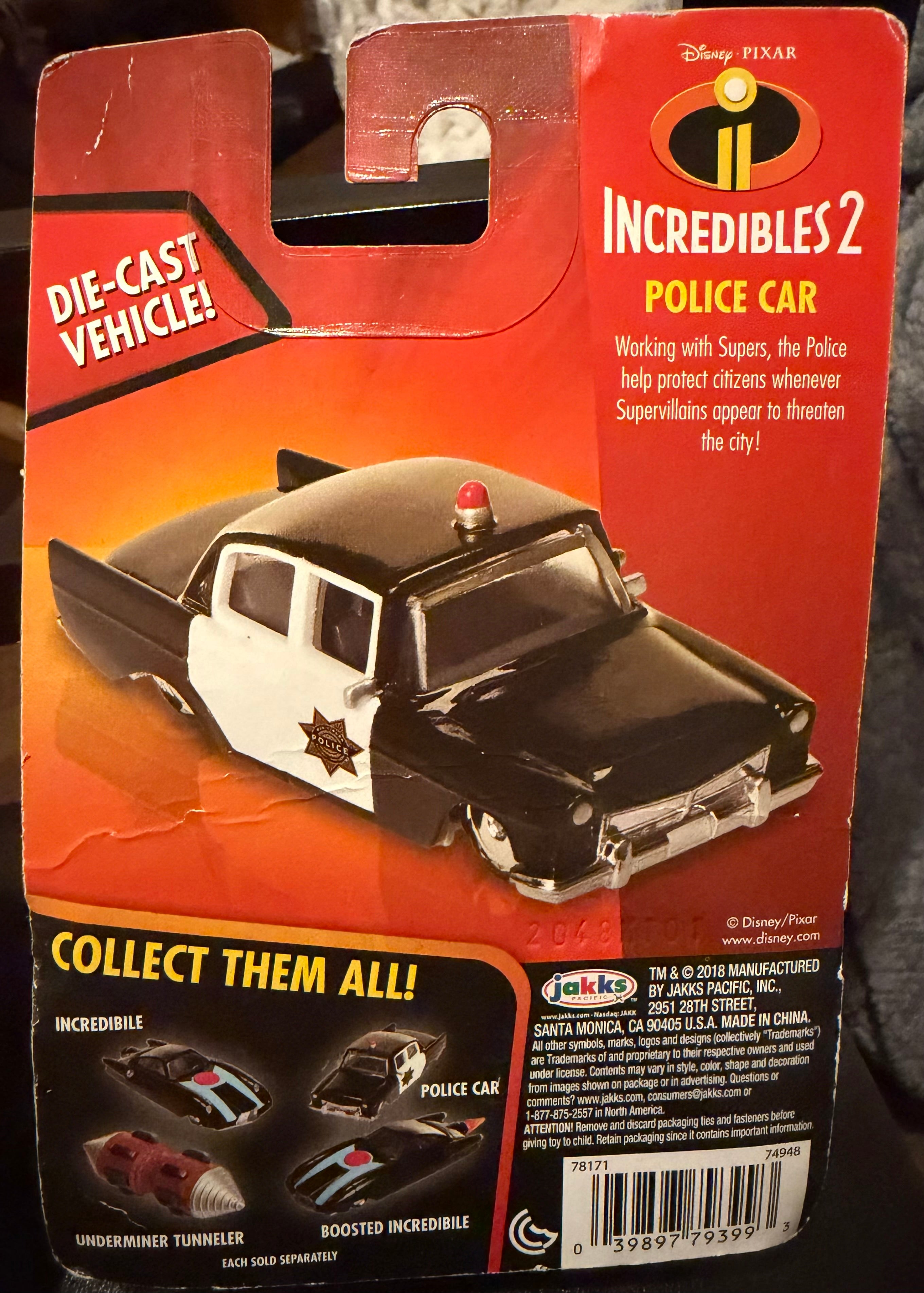 Jakks Pacific Disney Pixar Incredibles 2 die-cast vehicles