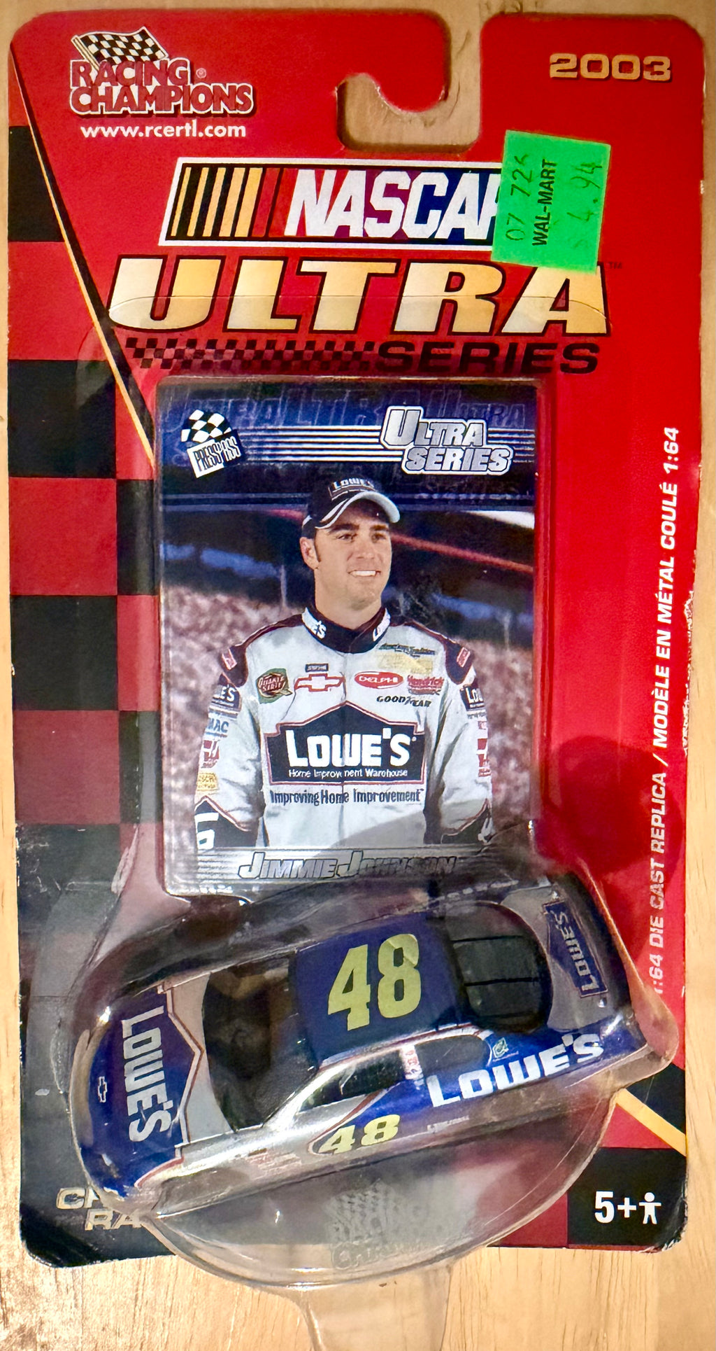 2003 Racing Champions NASCAR Ultra Series Jimmie Johnson #48 Lowe’s 1:64 die-cast