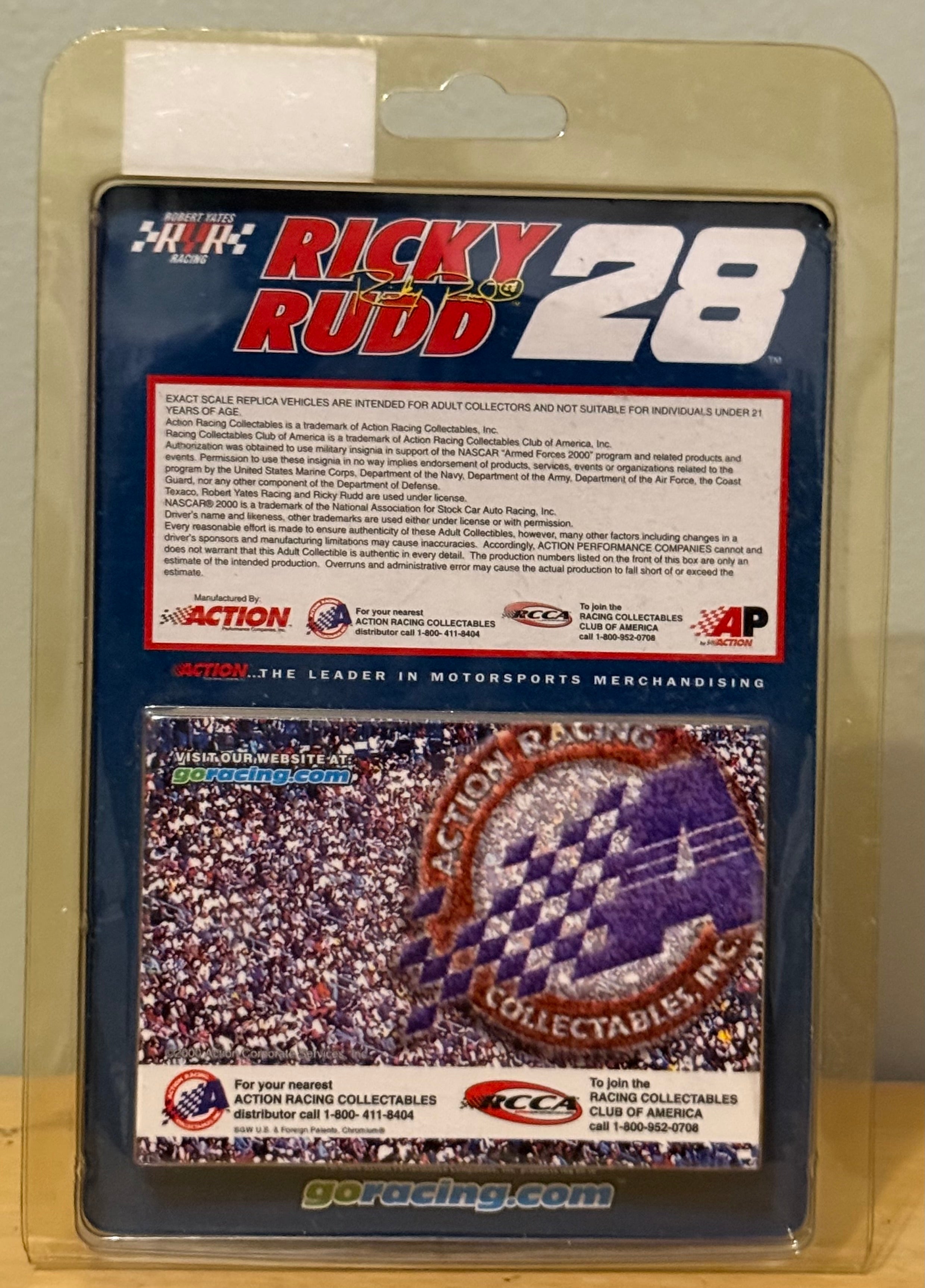 Action Ricky Rudd #28 Texaco Havoline Armed Forces/Marines 2000 Taurus 1:64 NASCAR Die-Cast
