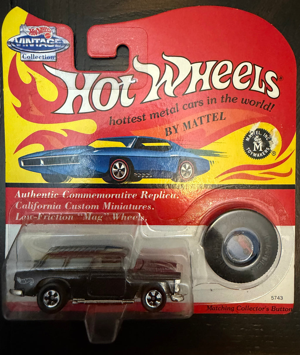 Hot Wheels Vintage Collection Red Baron Commemorative Replica w/ Collector’s Button