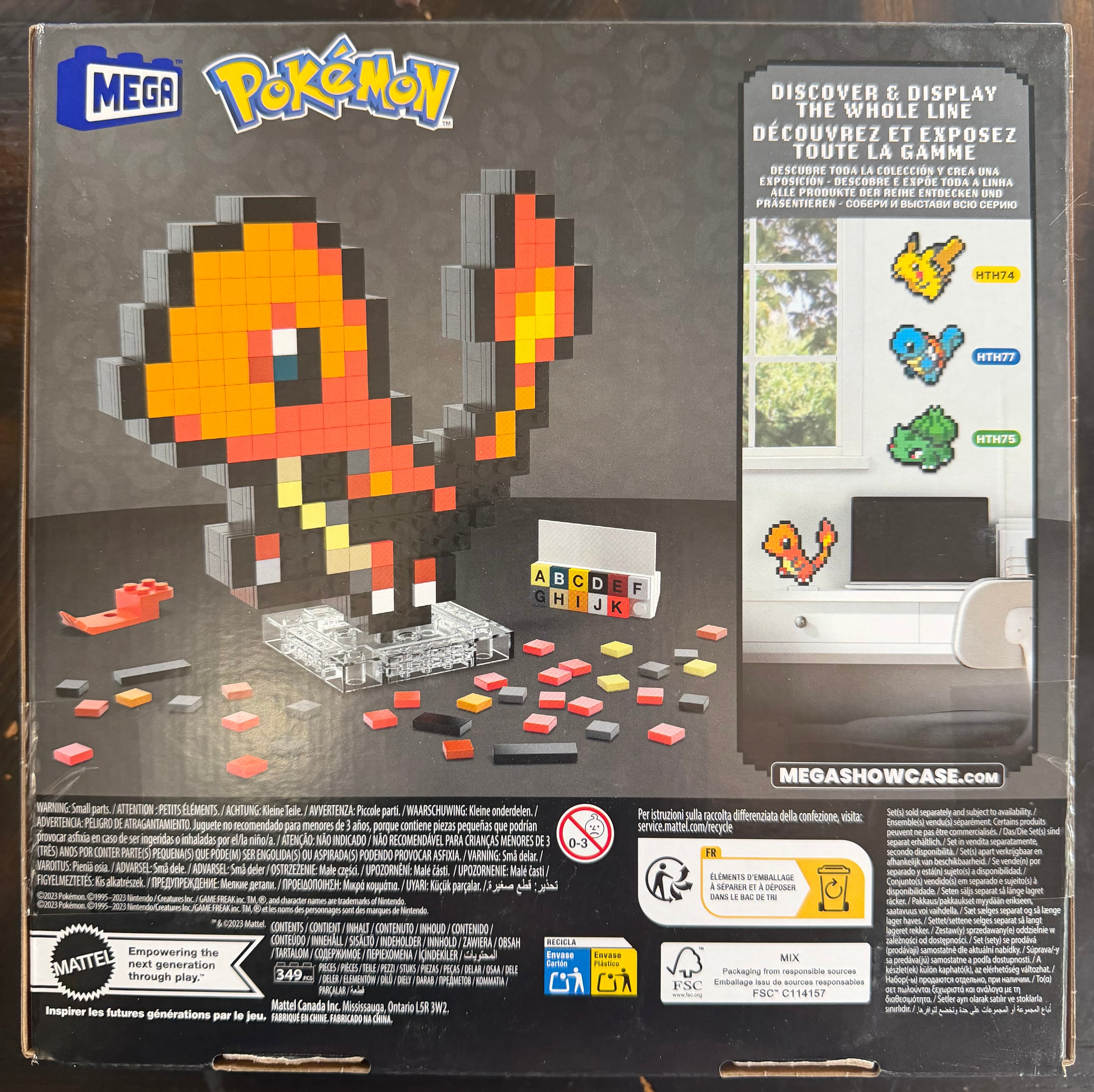 MEGA Pokémon Charmander Pixel Art Building Set HTH76 — 349 Pieces