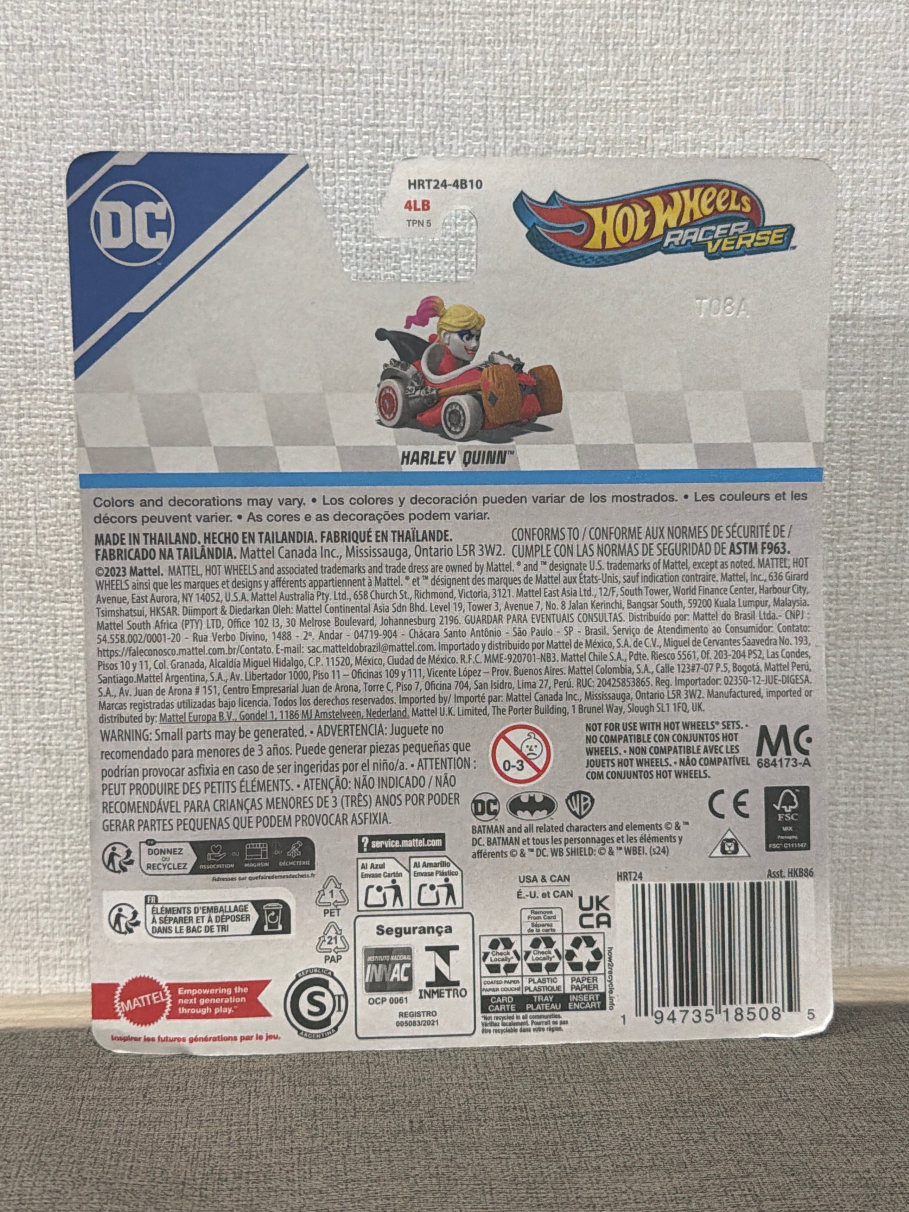 Hot Wheels RacerVerse Harley Quinn from DC