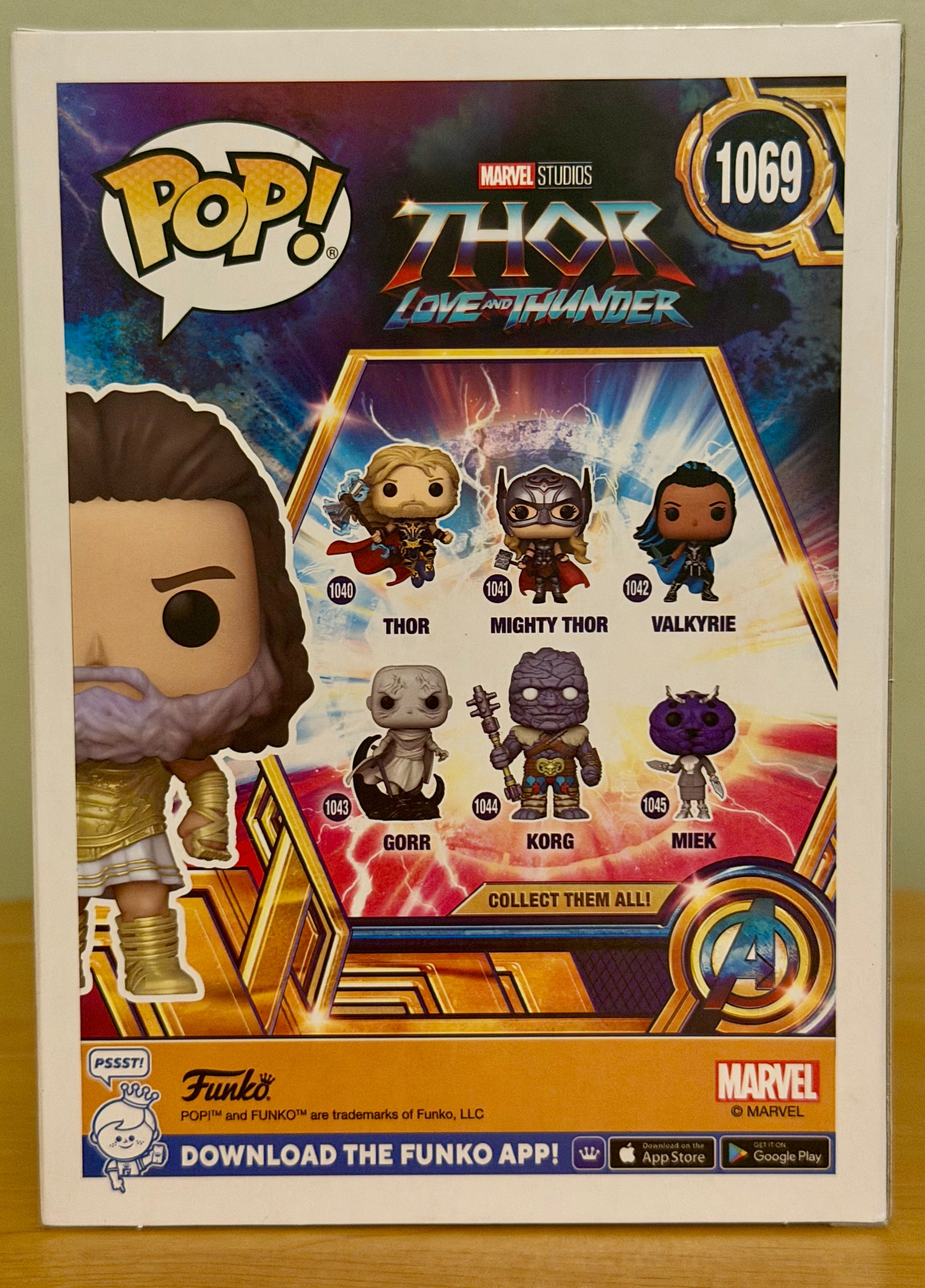 Funko Pop! Marvel Thor: Love and Thunder Zeus #1069 *New out of case*