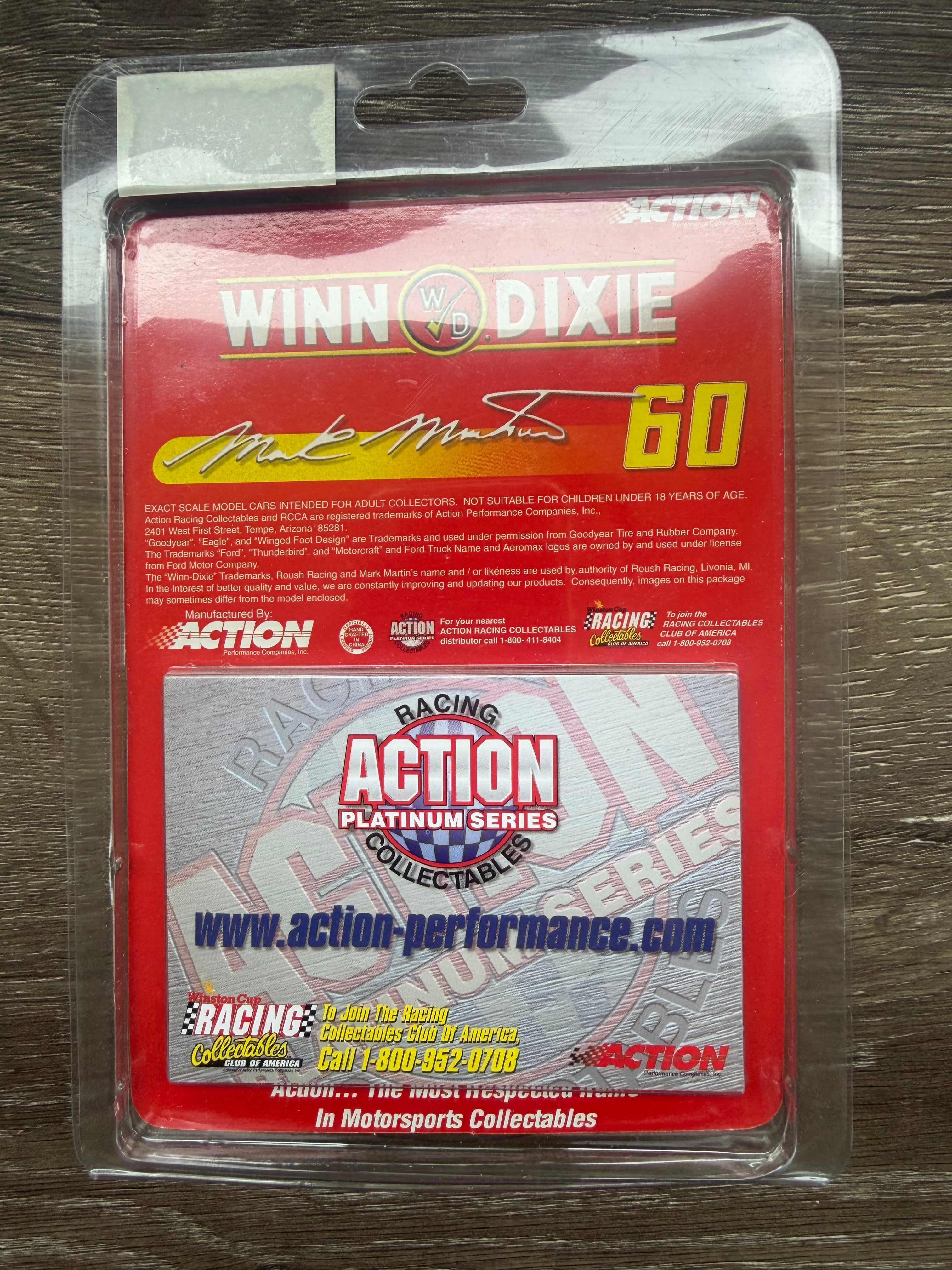 Action Mark Martin #60 Winn-Dixie 1997 Thunderbird 1:64 NASCAR Die-Cast