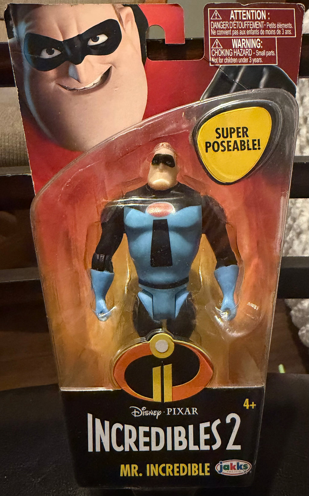 Disney Pixar Incredibles 2 Mr. Incredible Super Poseable Action Figure by JAKKS Pacific