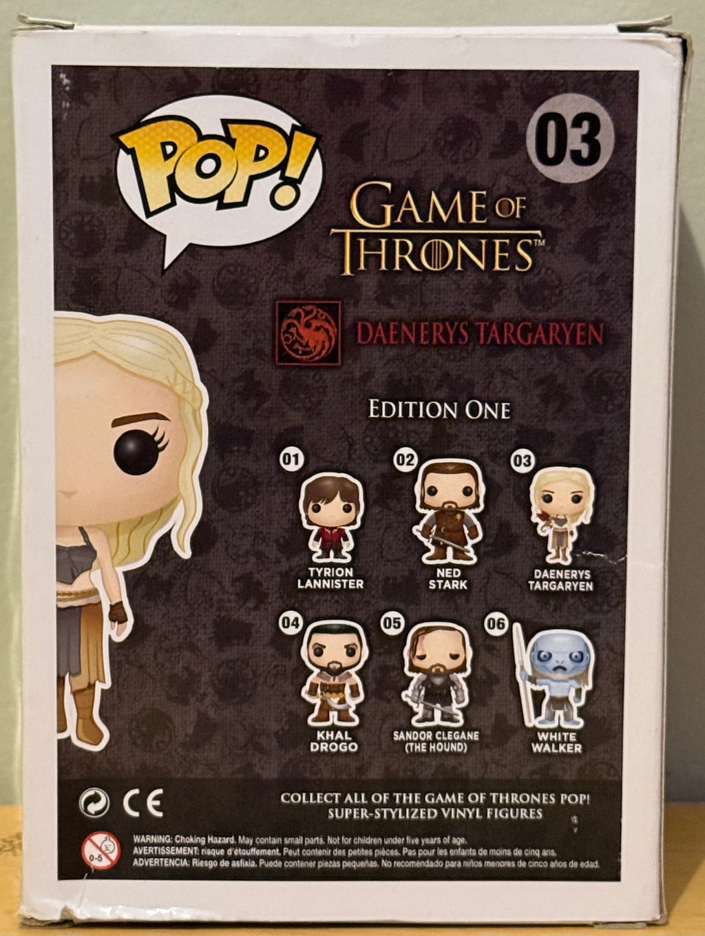 Funko Pop! Game of Thrones Daenerys Targaryen #03 Vinyl Figure *Some box Damage*
