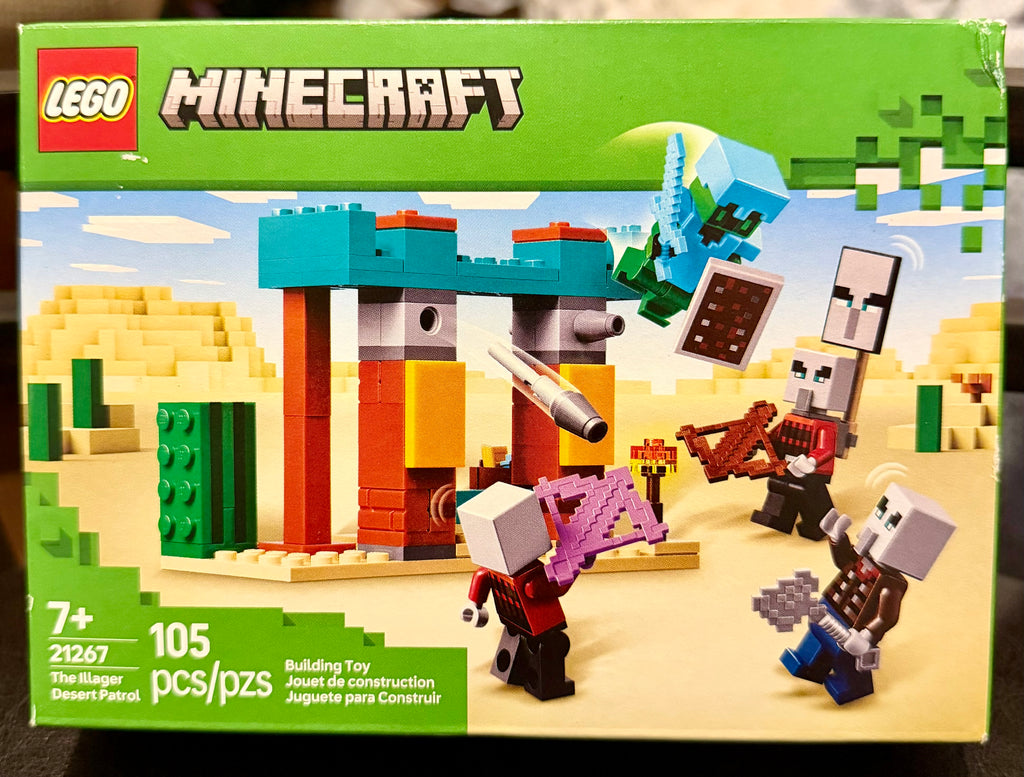 LEGO Minecraft 21267 The Illager Desert Patrol Building Set