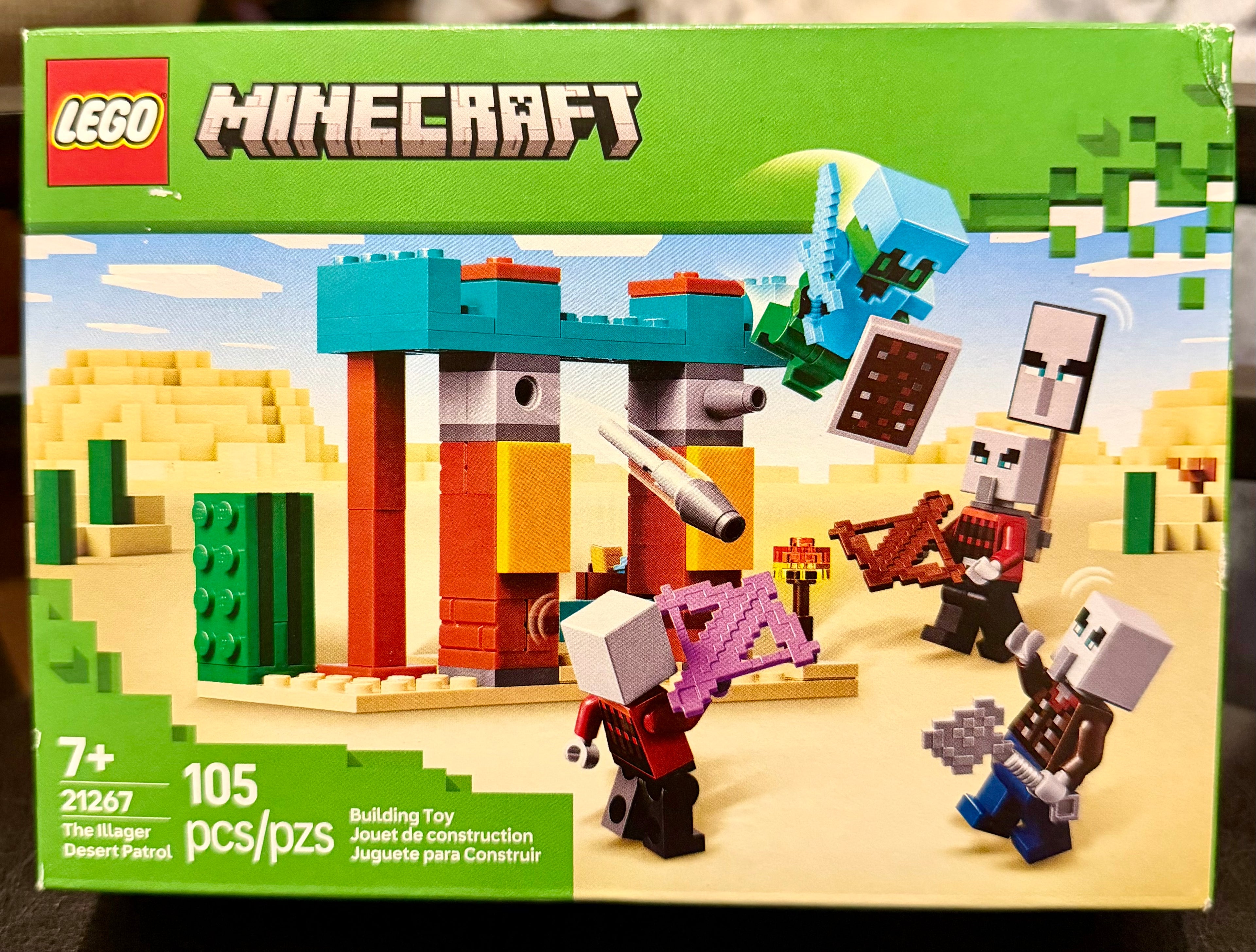 LEGO Minecraft 21267 The Illager Desert Patrol Building Set