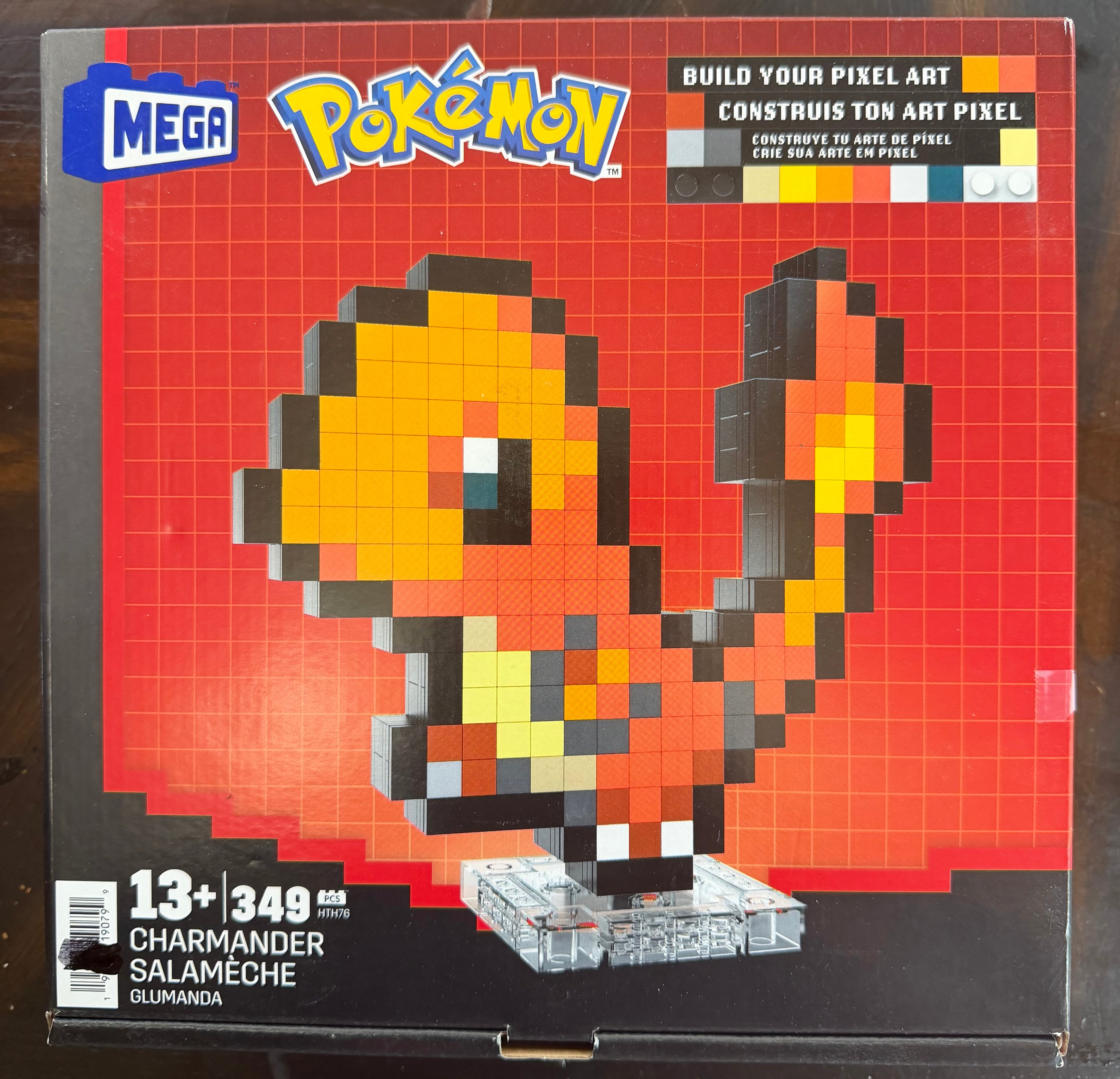 MEGA Pokémon Charmander Pixel Art Building Set HTH76 — 349 Pieces