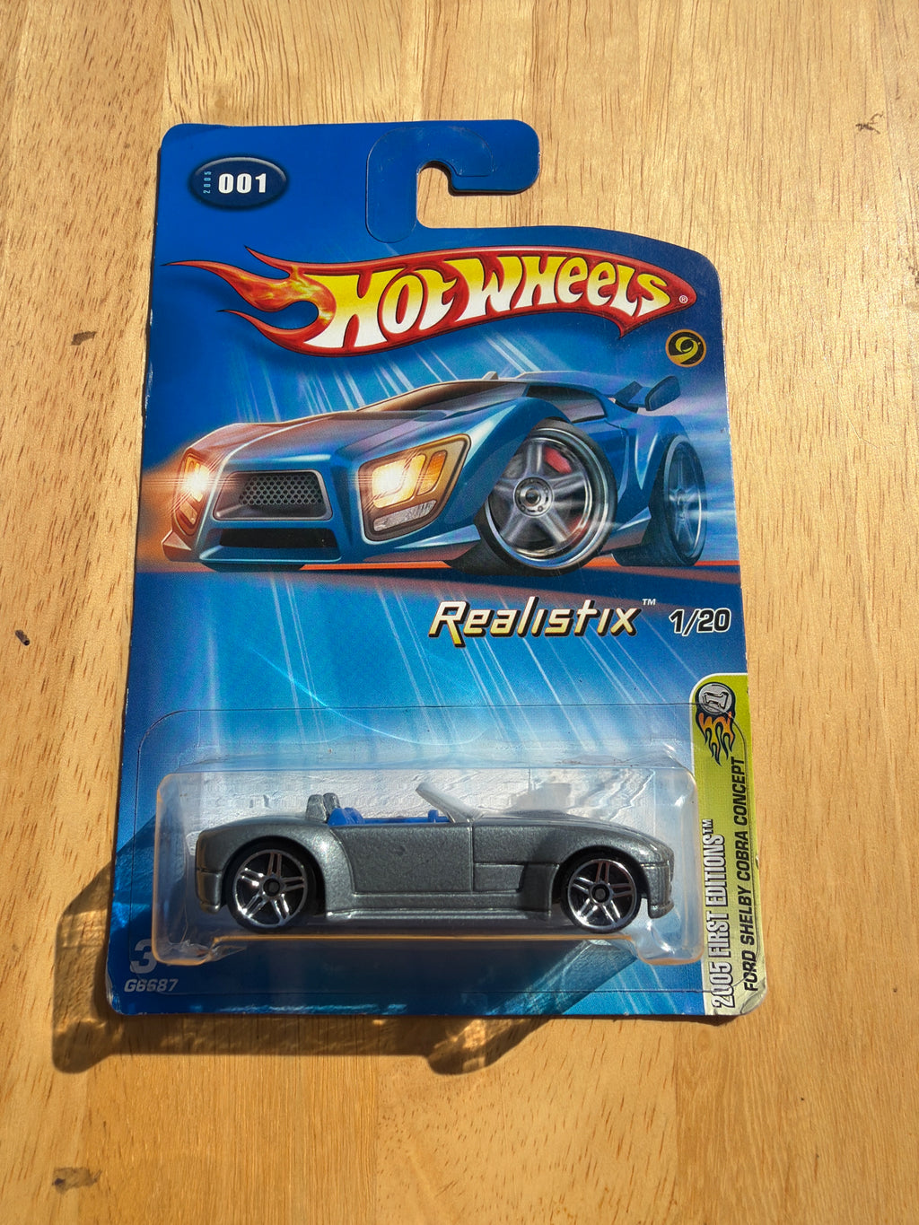 2005 Hot Wheels First Editions Realistix Ford Shelby Cobra Concept, numbered 001