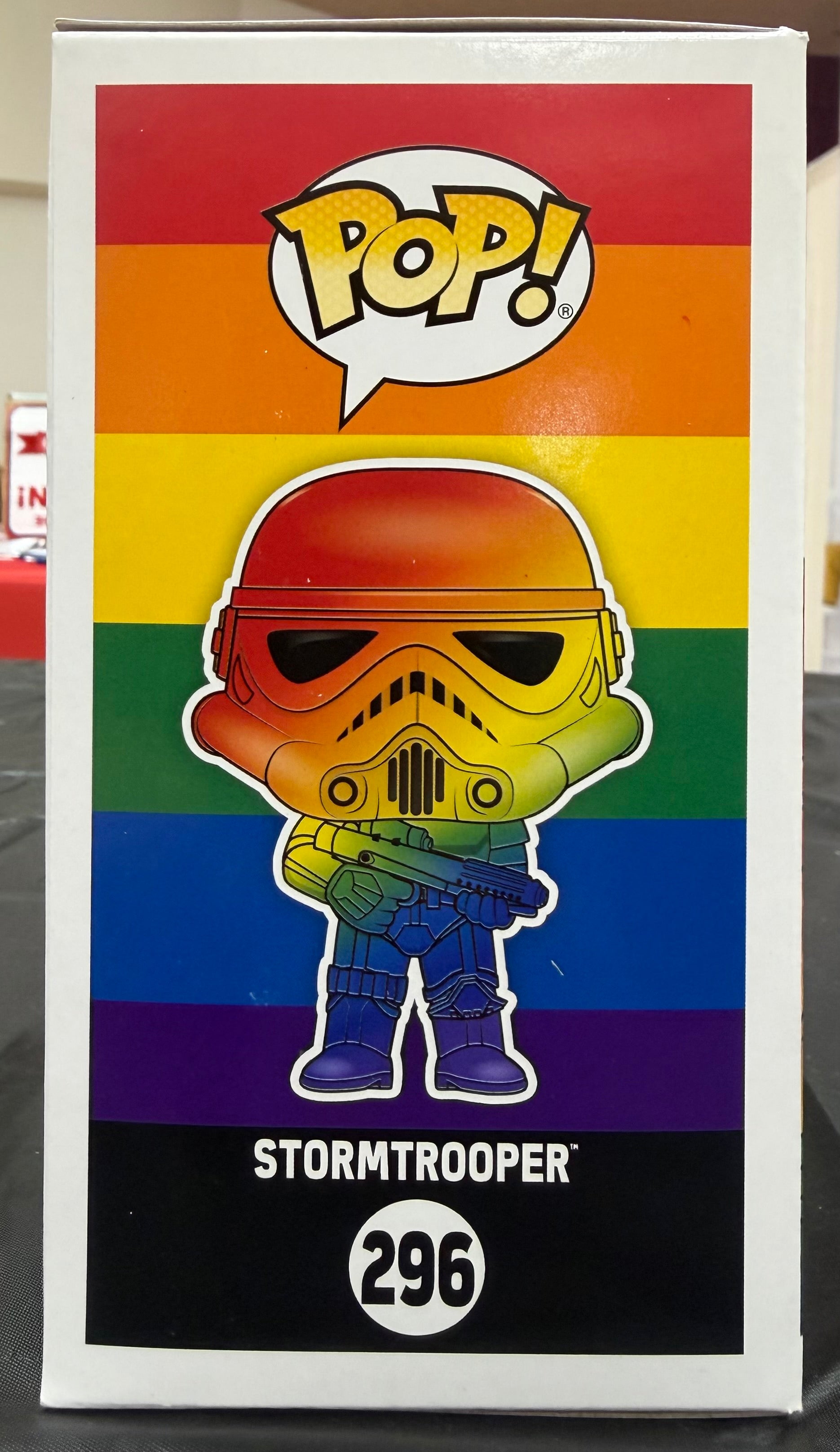 Funko Pop! Star Wars Stormtrooper #296 Rainbow Pride Bobble-Head Vinyl Figure