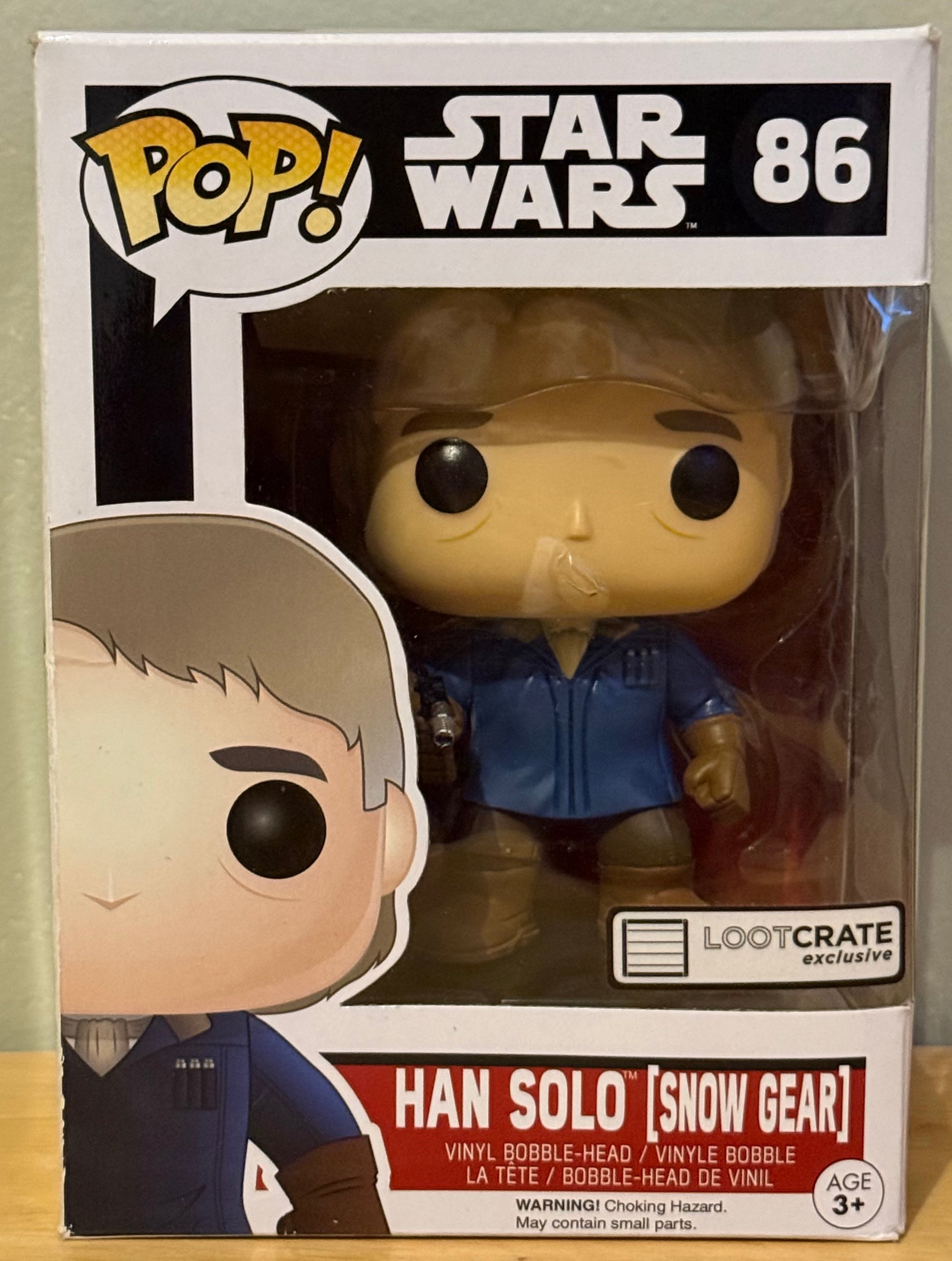 Funko Pop! Star Wars Han Solo Snow Gear #86 Loot Crate Exclusive Vinyl Bobble-Head