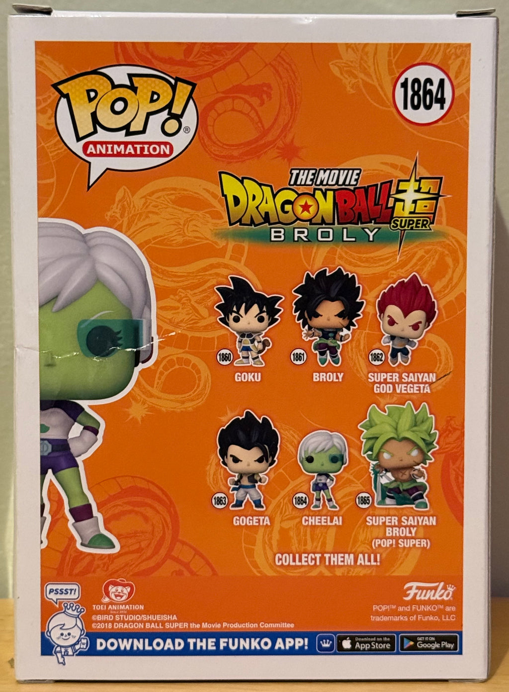 Funko Pop! Animation Dragon Ball Super: Broly Cheelai #1864 Vinyl Figure