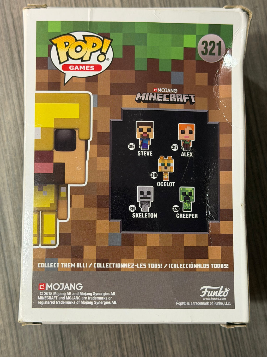 Steve in Gold Armor #321 Funko Pop!