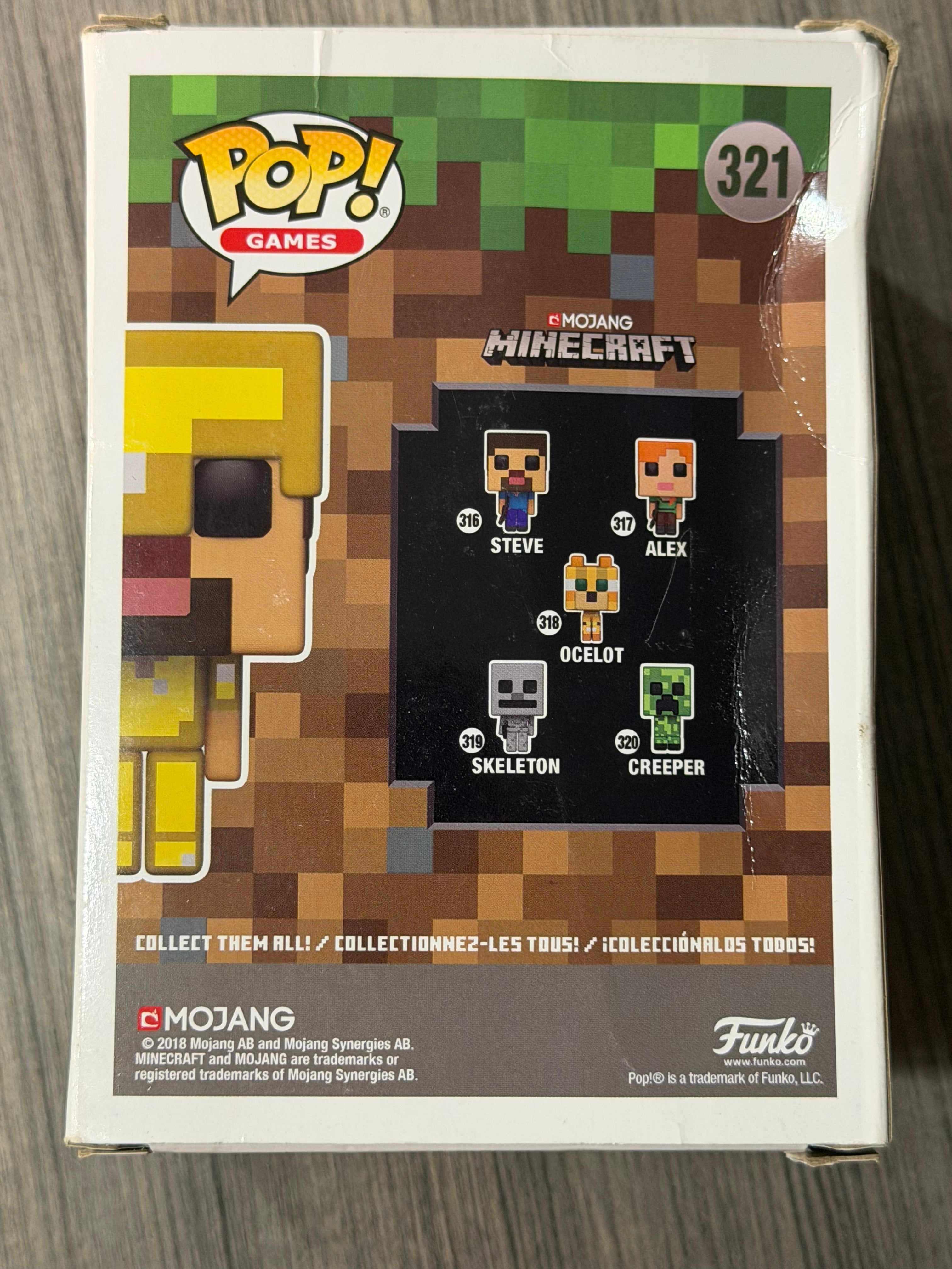 Steve in Gold Armor #321 Funko Pop!