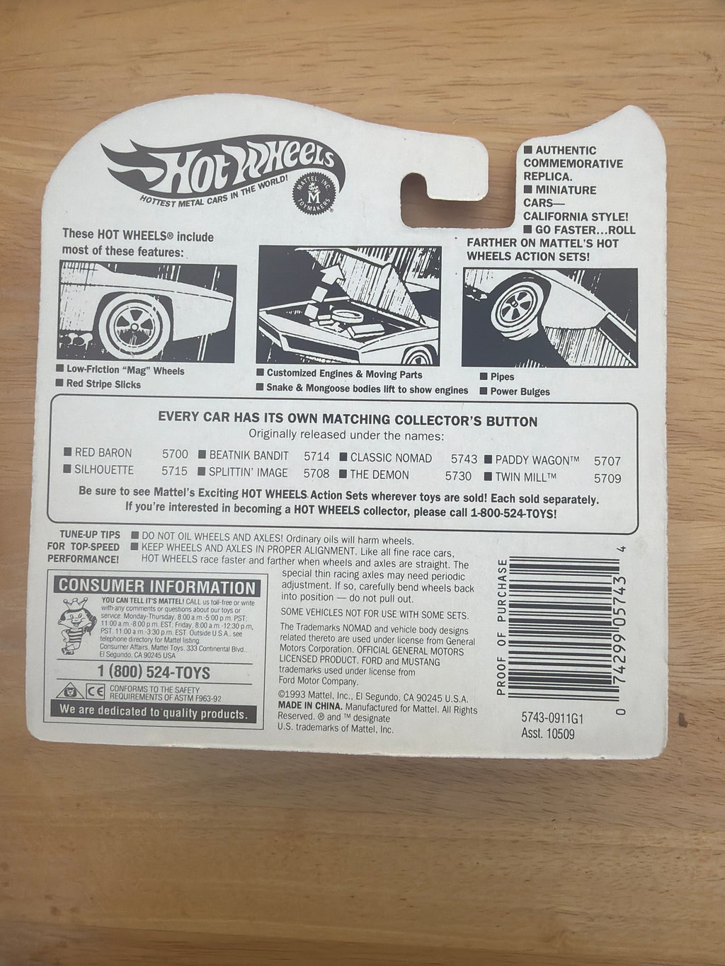 Hot Wheels Vintage Collection Classic Nomad #5743 “Small damage”
