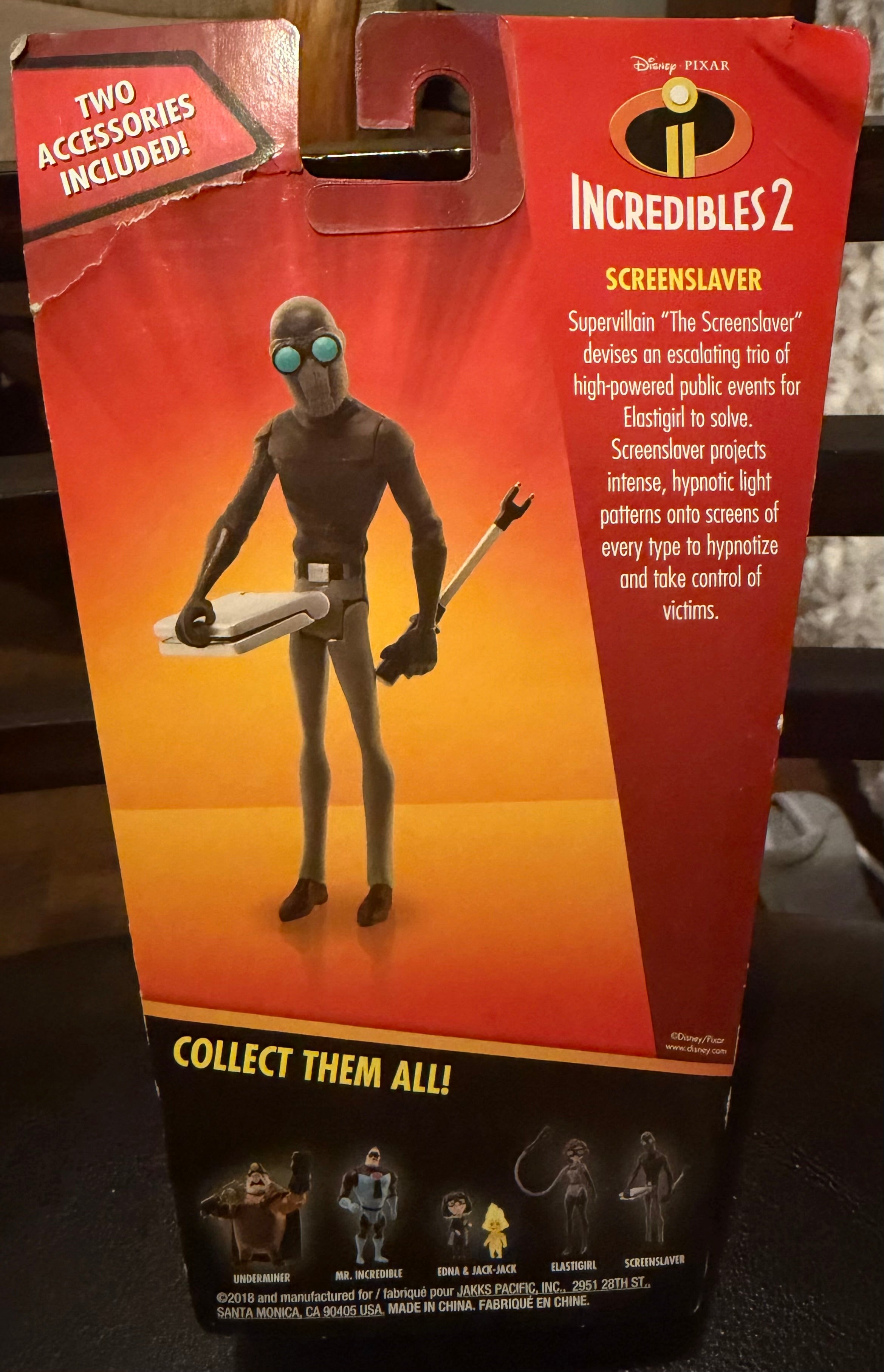 Disney Pixar Incredibles 2 Screenslaver Action Figure with Accessories by JAKKS Pacific
