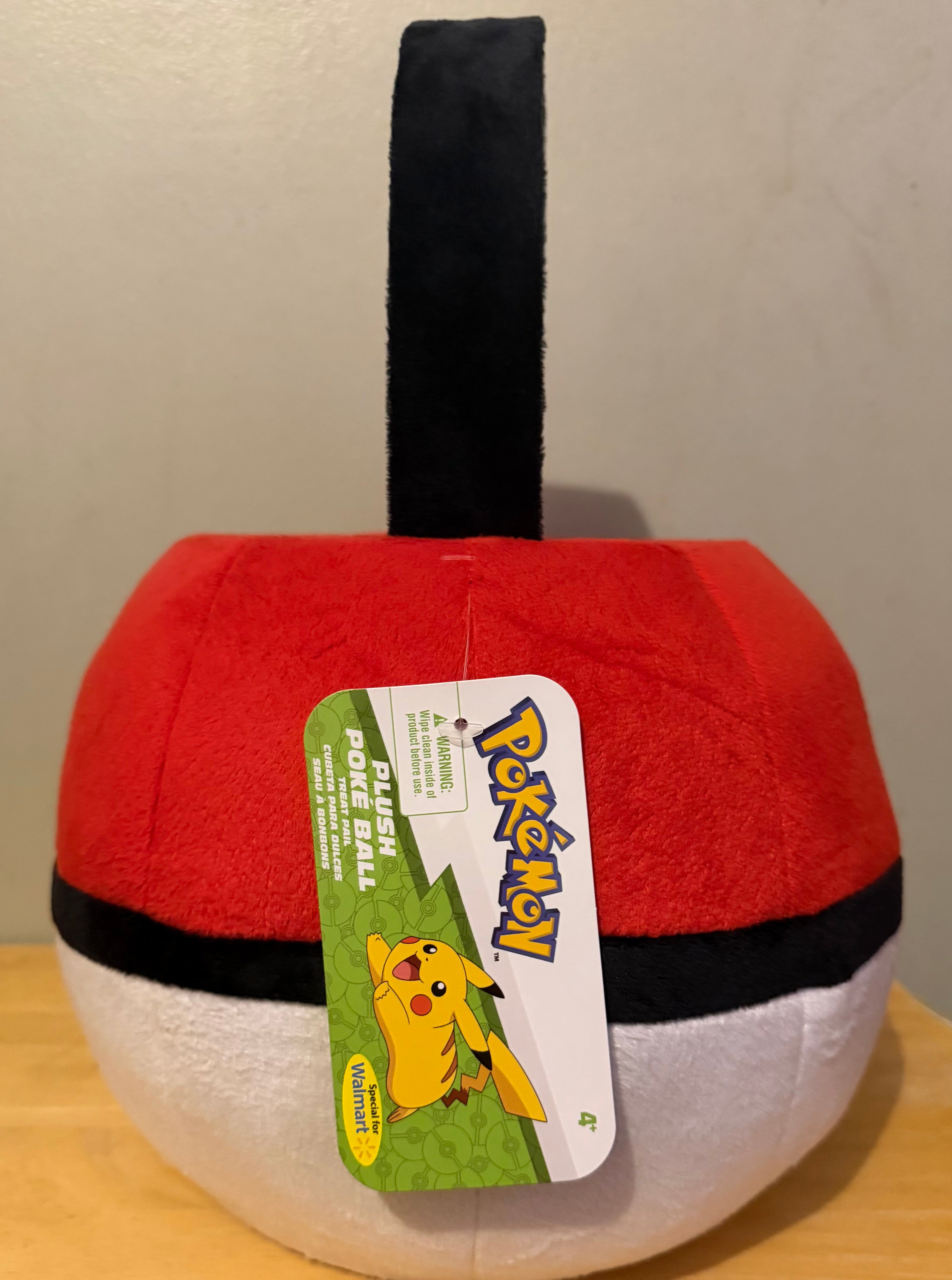 Pokémon Poké Ball Plush Basket with Handle