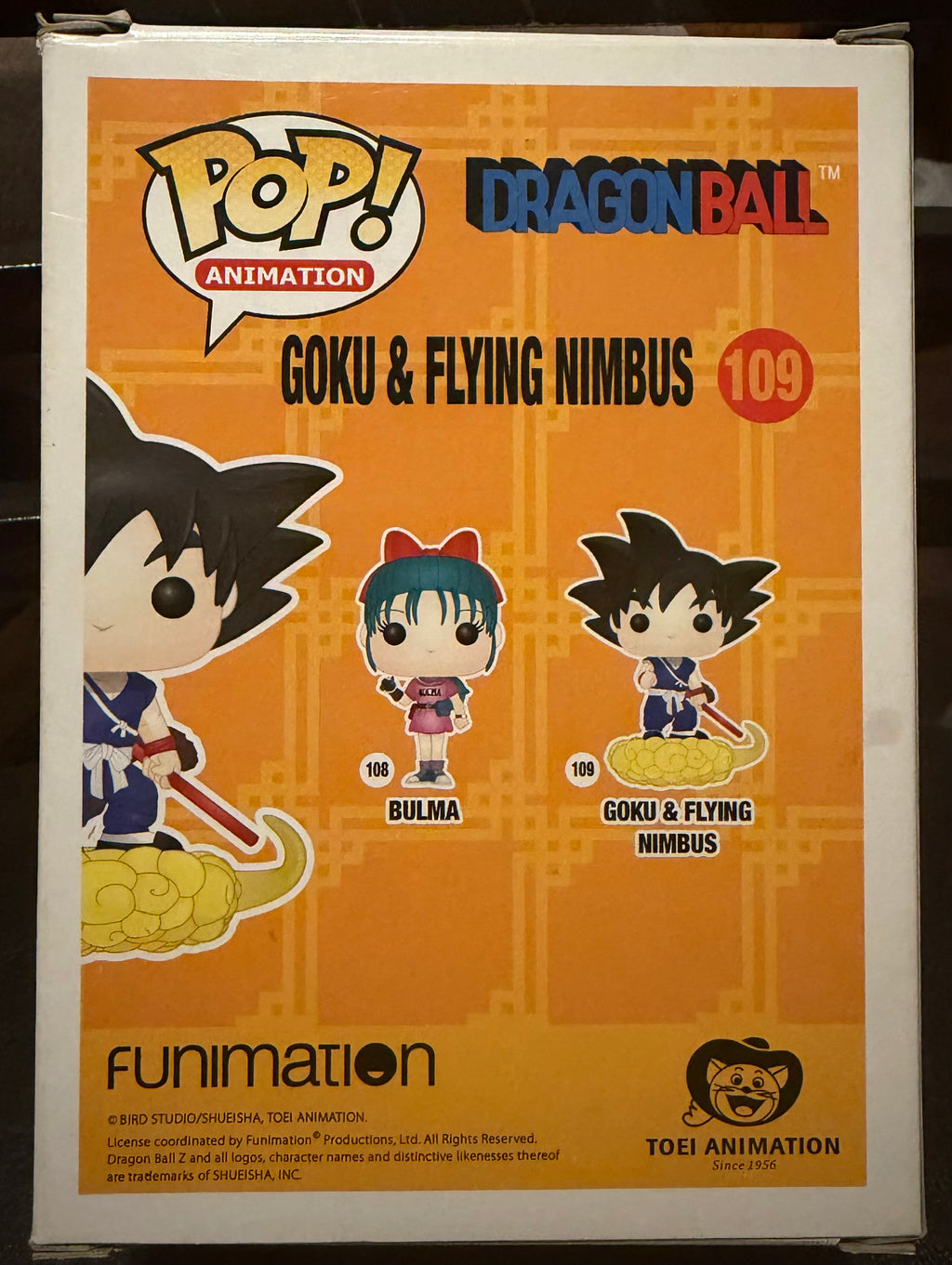 Funko Pop! Animation Dragon Ball Goku & Flying Nimbus #109 Vinyl Figure