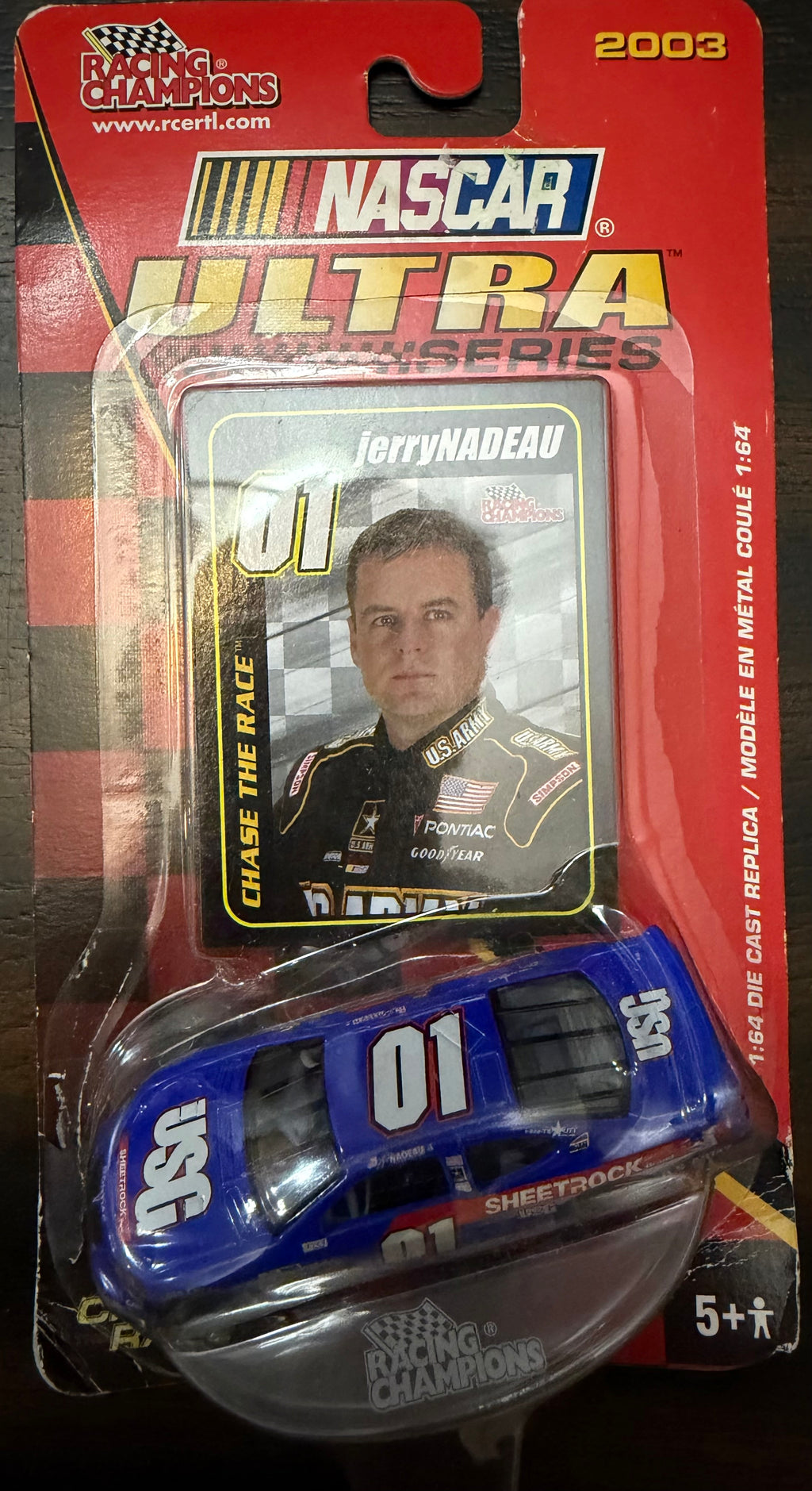 2003 Racing Champions NASCAR Ultra Series Jerry Nadeau #01 U.S. Army 1:64 Die-Cast Car