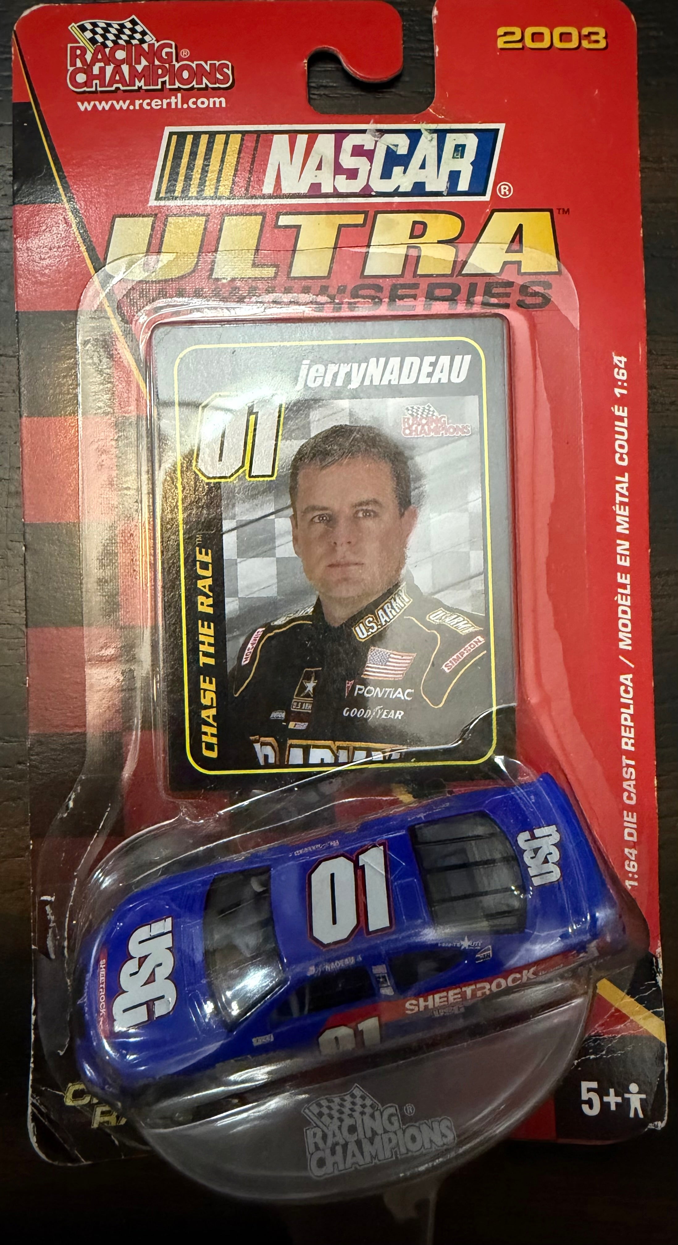 2003 Racing Champions NASCAR Ultra Series Jerry Nadeau #01 U.S. Army 1:64 Die-Cast Car