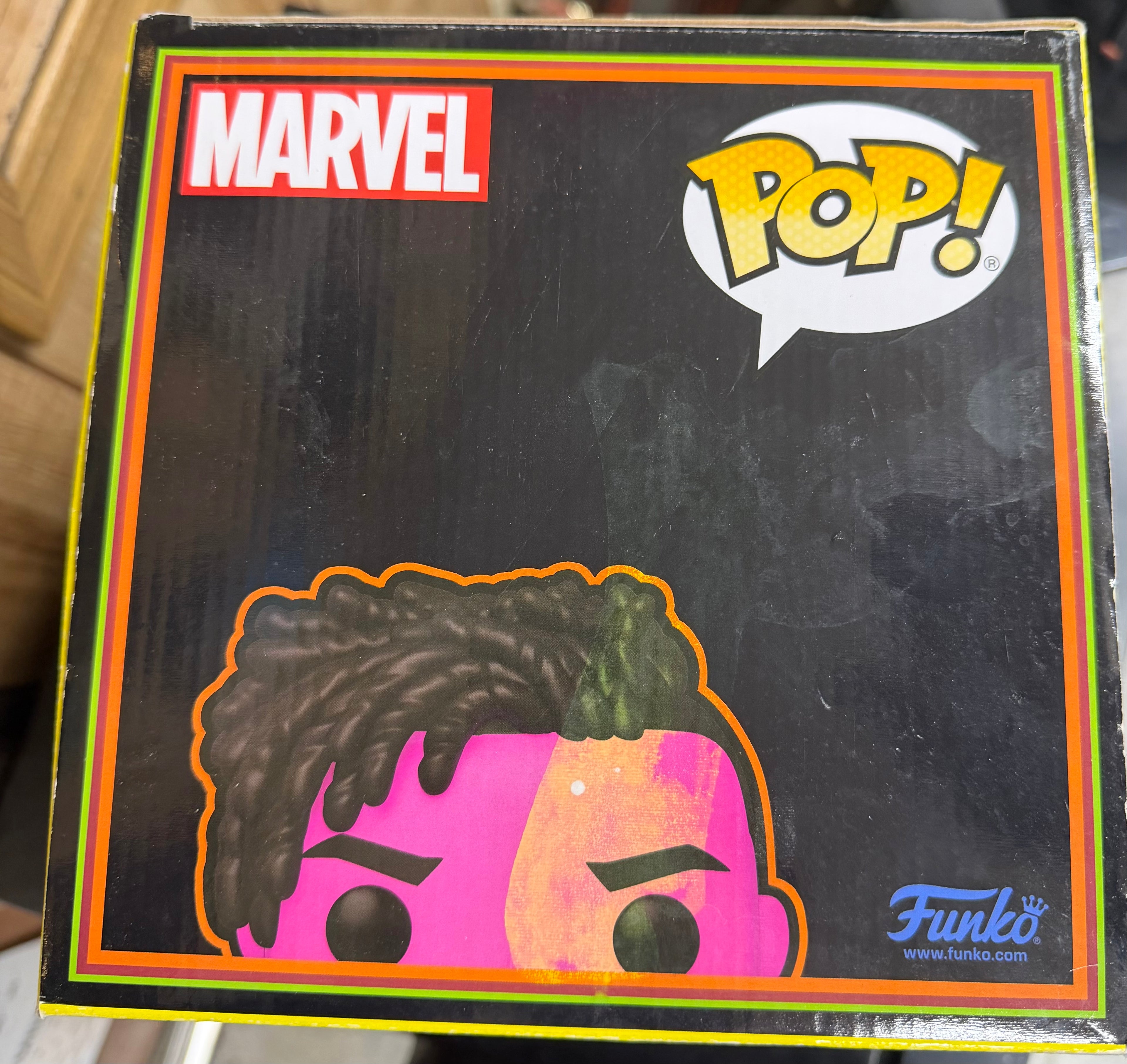 Funko Pop! Marvel Studios What If…? Infinity Killmonger #1058 Target Exclusive Blacklight 10-Inch Bobble-Head