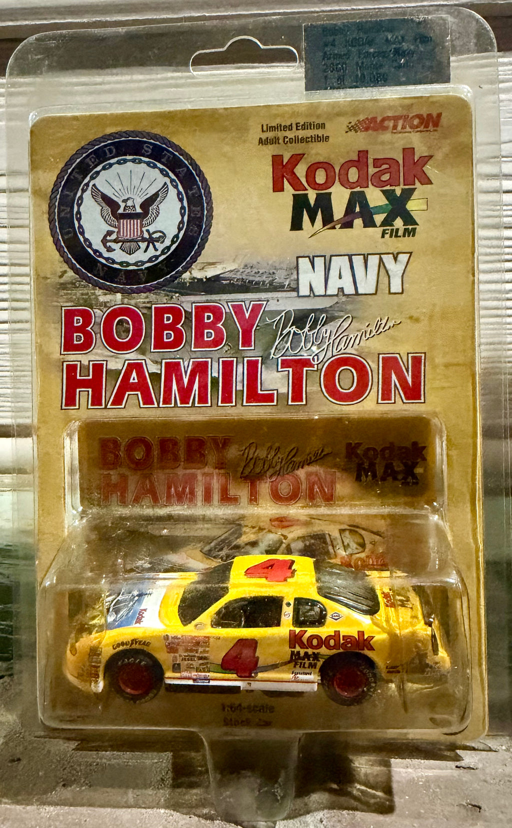 2000 Action Bobby Hamilton #4 Kodak MAX Film Armed Forces/Navy Monte Carlo 1:64 Die-Cast
